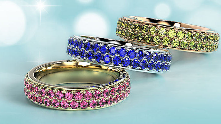 Top 20 Gemstone Eternity Ring Collection for This Winter