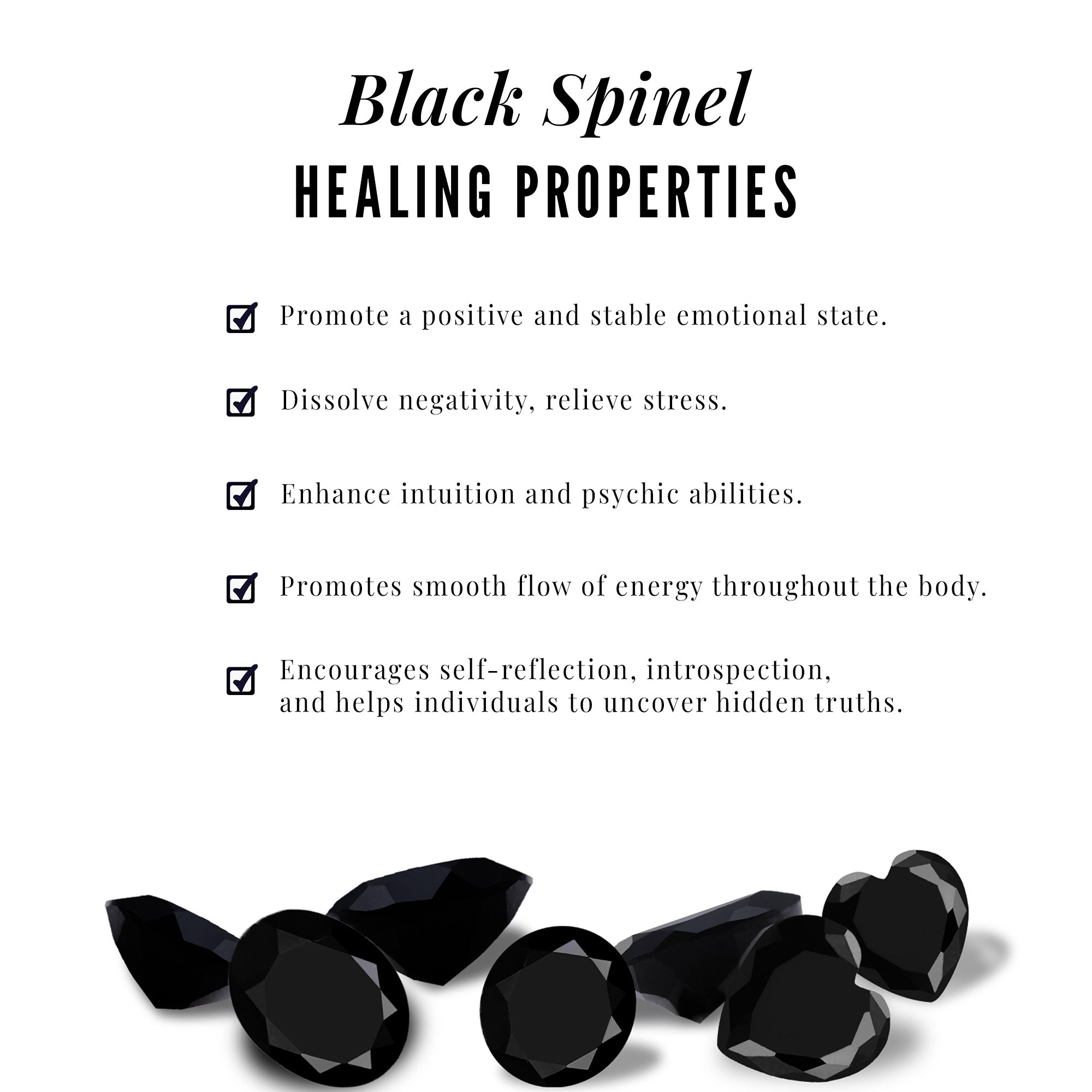 3 Carat Black Spinel Stud Earrings with Diamond Halo AAA - Rosec Jewels