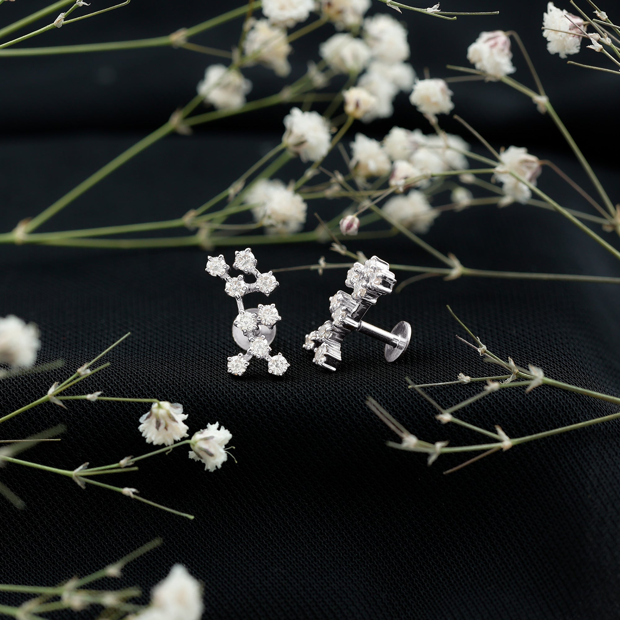 Rosec Jewels-Diamond Sagittarius Zodiac Earring for Helix Piercing