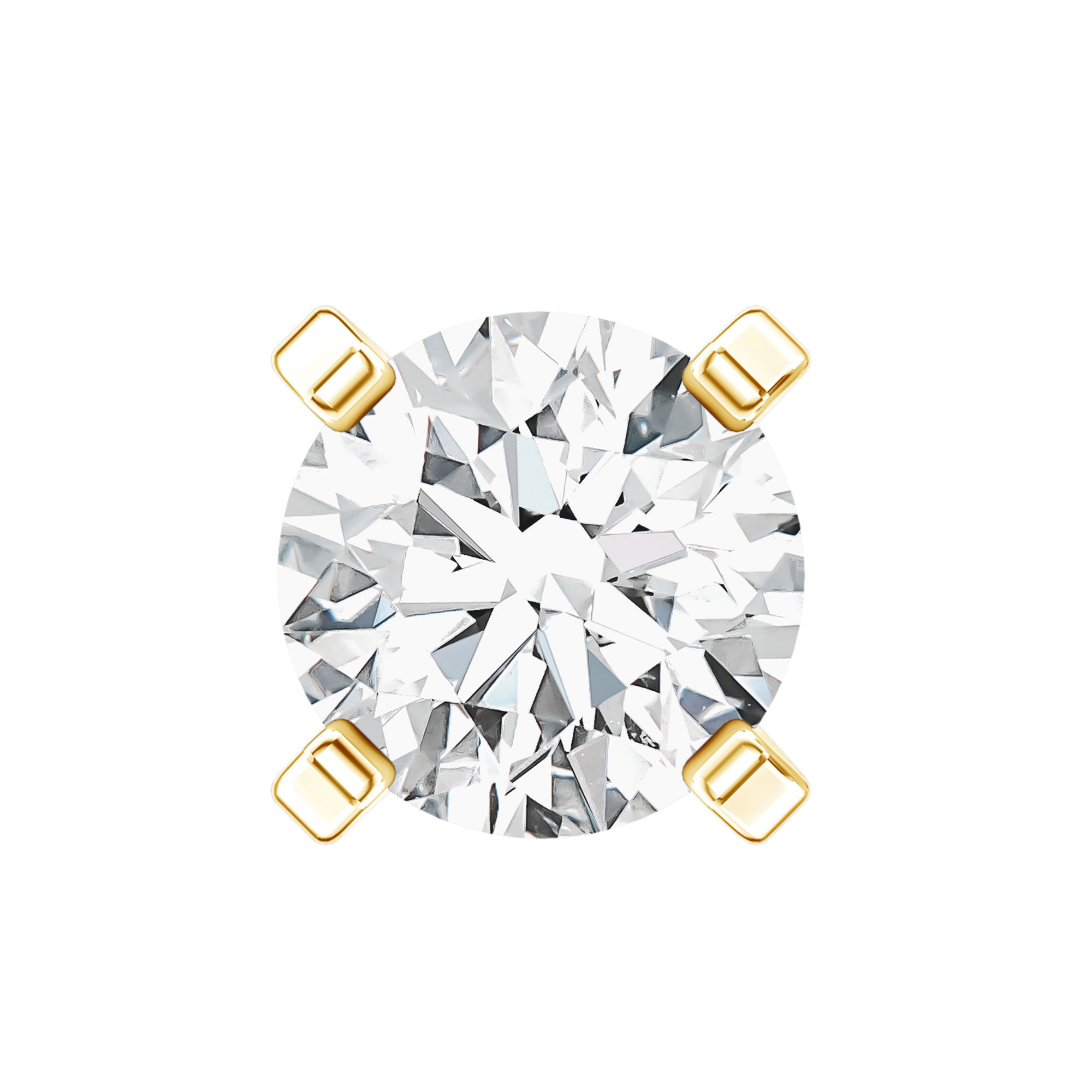 Minimalist Peg Head Set Diamond Nose Pin Stud Natural - ( HI-SI ) - Rosec Jewels