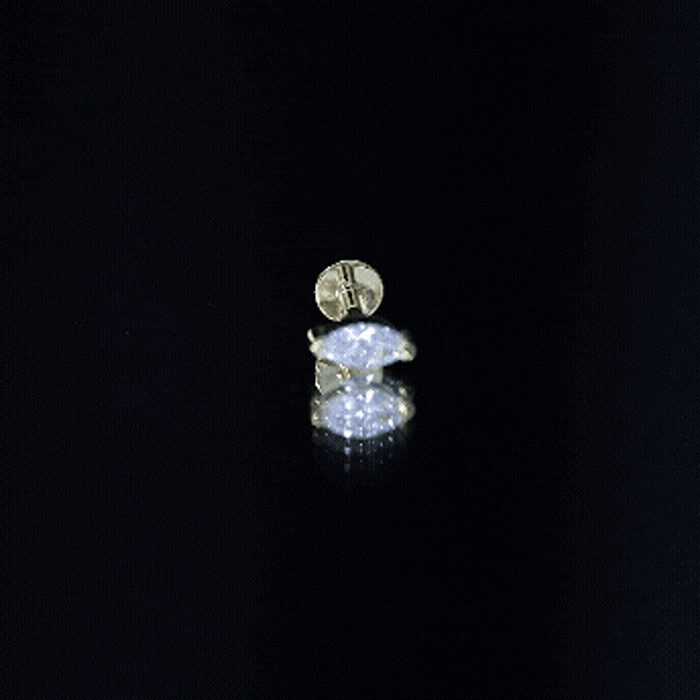 Marquise Diamond Solitaire Earring for Helix Piercing Natural - ( HI-SI ) - Rosec Jewels