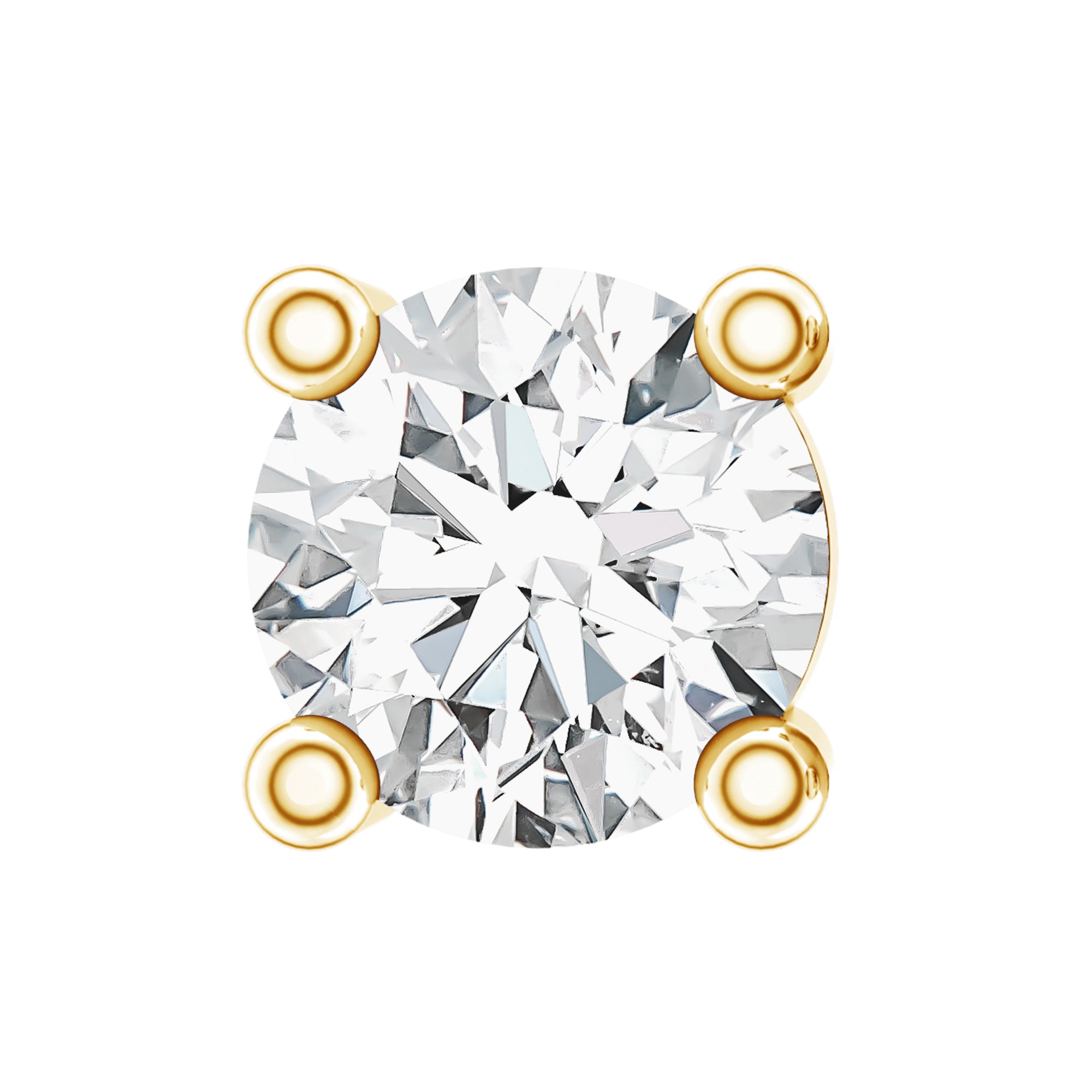 Minimalist Diamond Solitaire Tragus Earring Lab - ( EF-VS ) - Rosec Jewels