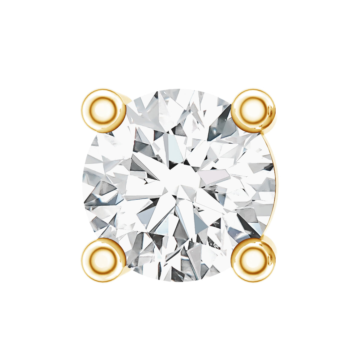 Minimalist Diamond Solitaire Tragus Earring Lab - ( EF-VS ) - Rosec Jewels