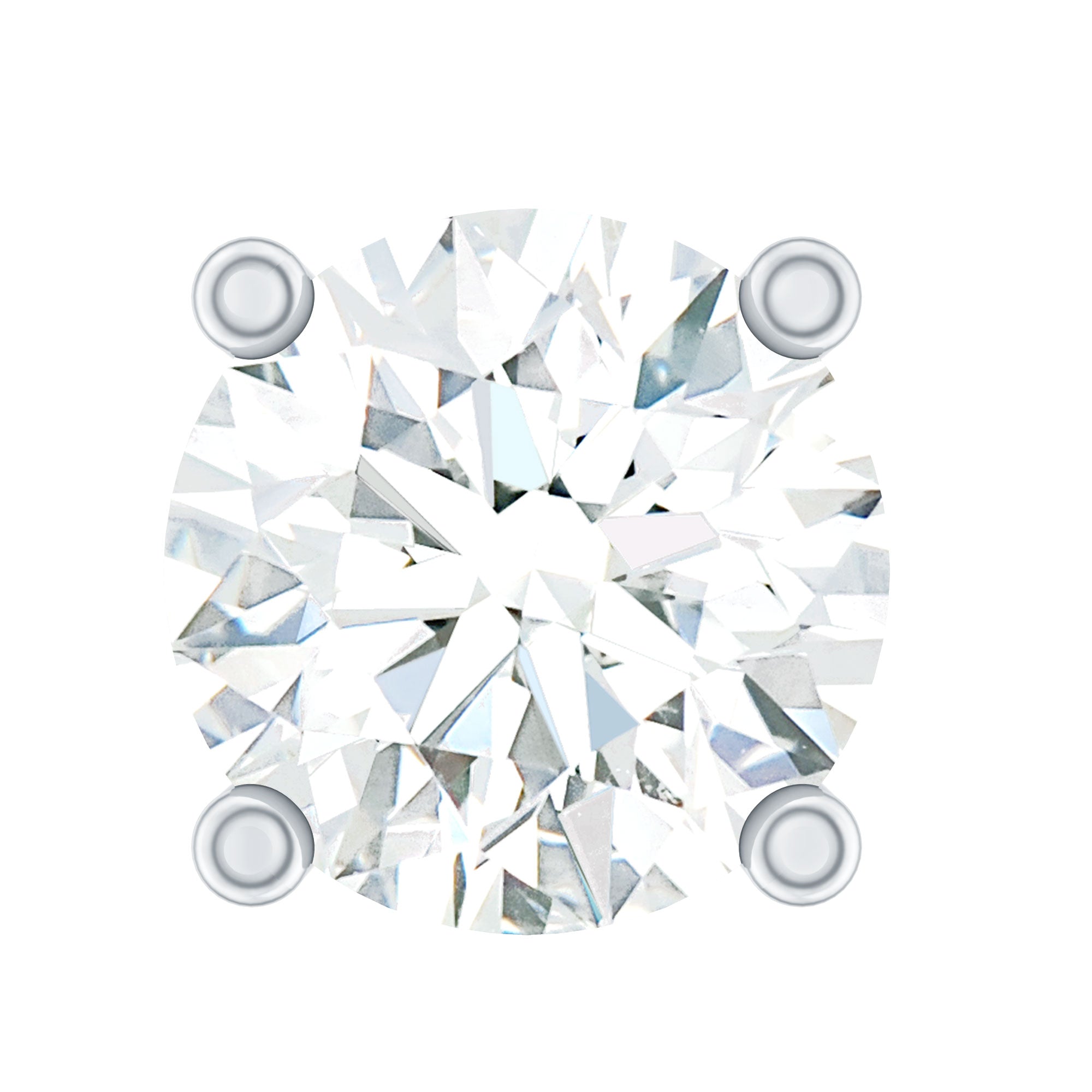 Minimalist Diamond Solitaire Earring for Tragus Piercing Lab - ( EF-VS ) - Rosec Jewels