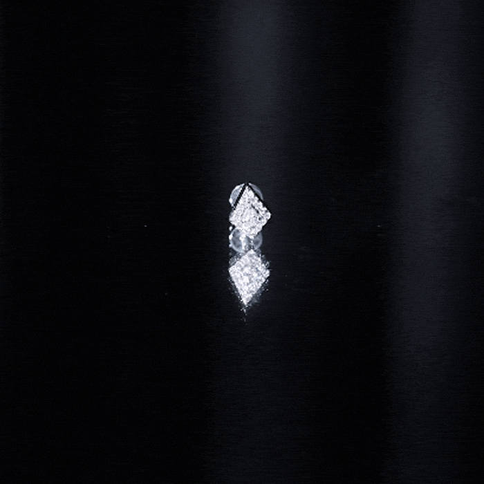 Modern Kite Shape Diamond Helix Earring Natural - ( HI-SI ) - Rosec Jewels