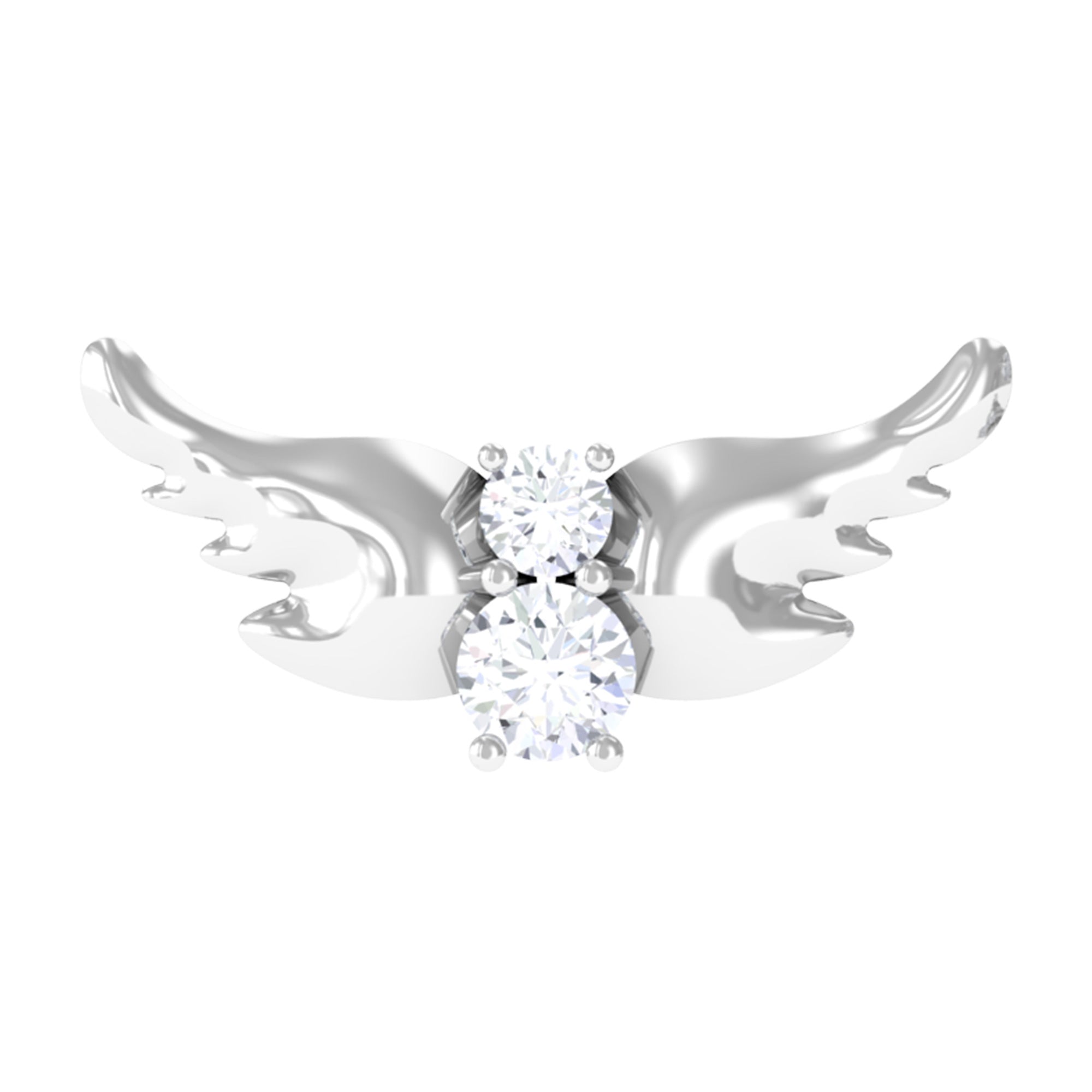 Animal Inspired Diamond Bird Earring for Helix Piercing Natural - ( HI-SI ) - Rosec Jewels