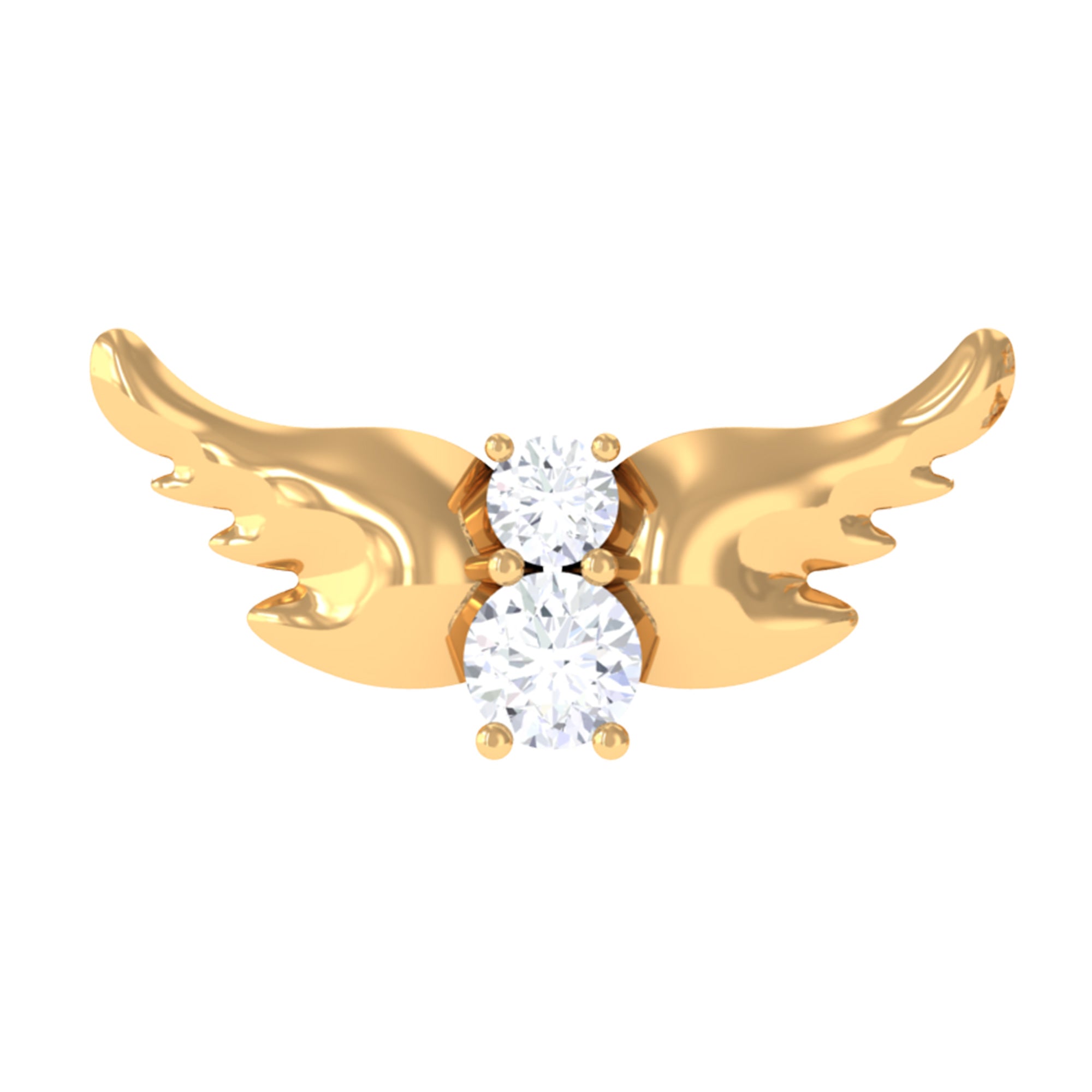 Animal Inspired Diamond Bird Earring for Helix Piercing Natural - ( HI-SI ) - Rosec Jewels