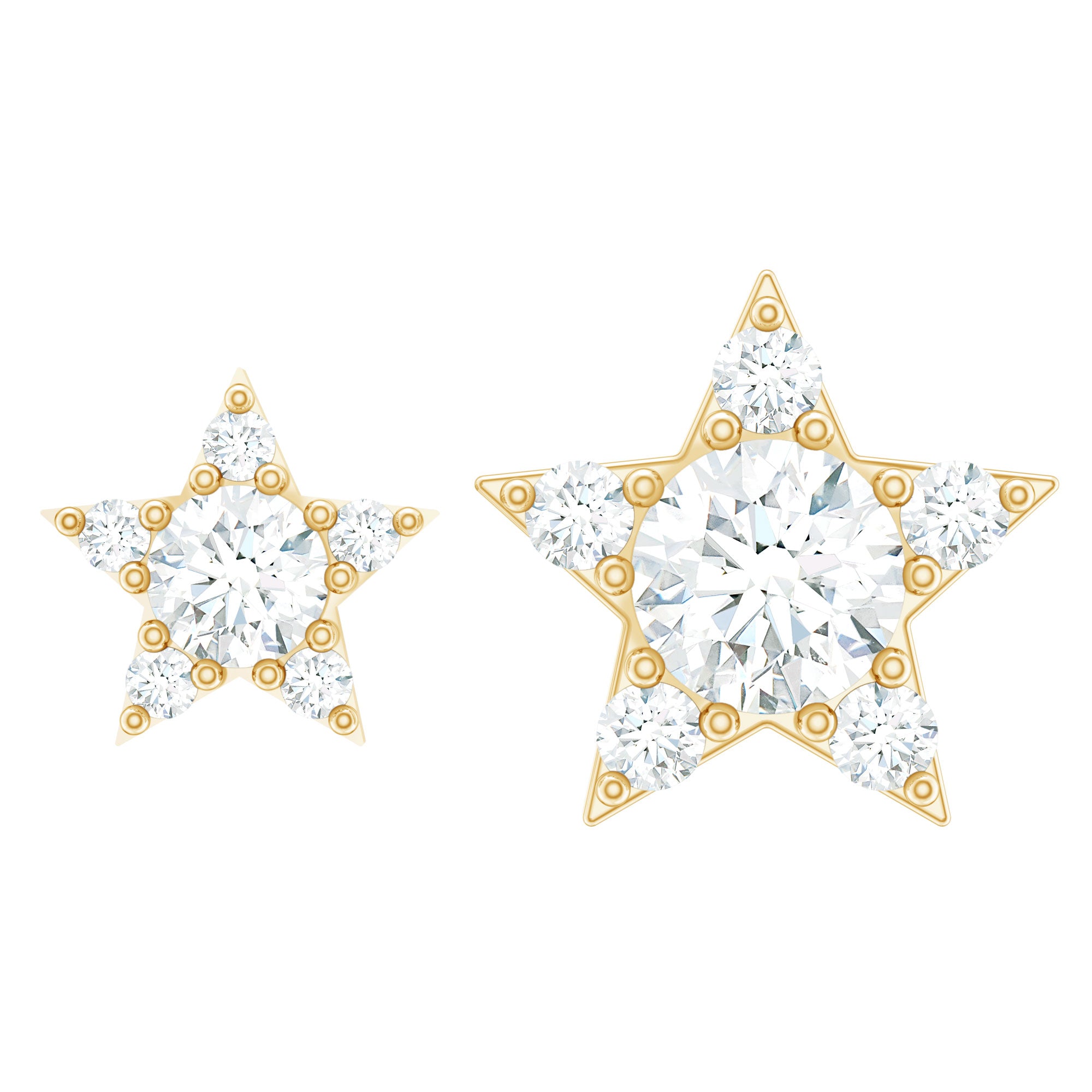 Minimalist Diamond Star Earring for Tragus Piercing