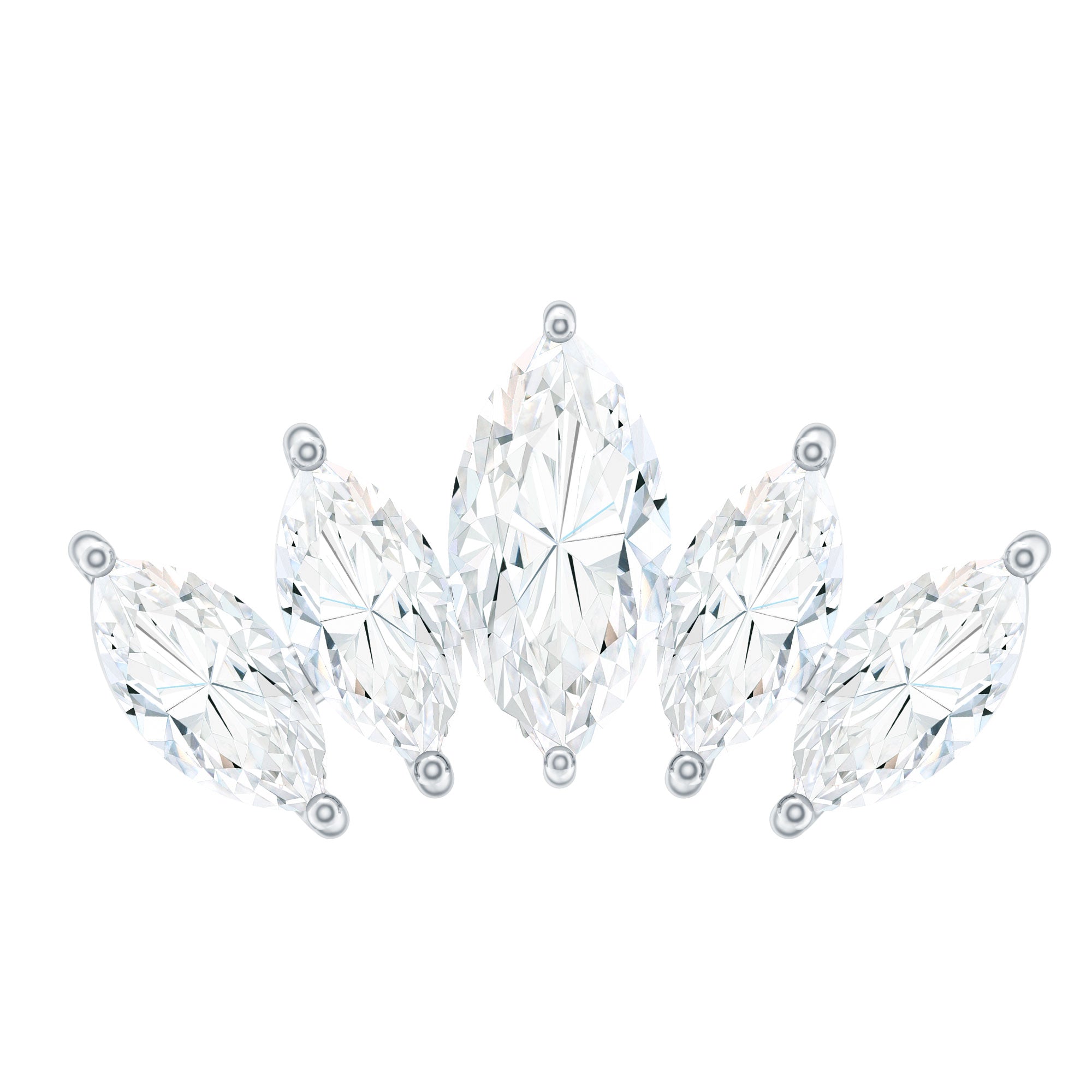 Certified Marquise Cut Diamond Helix Earring for Women Natural - ( HI-SI ) - Rosec Jewels