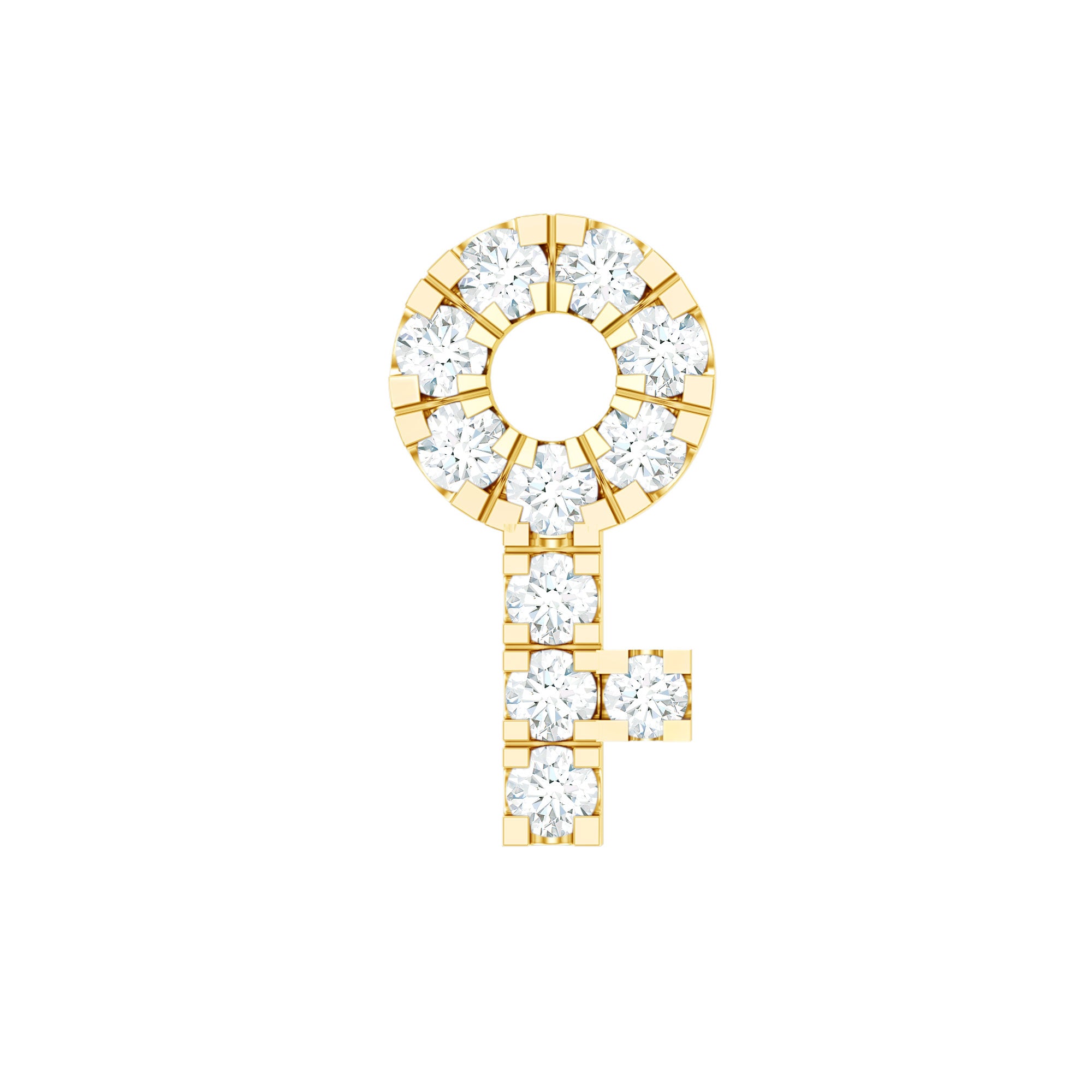 Diamond Key Shape Tragus Earring
