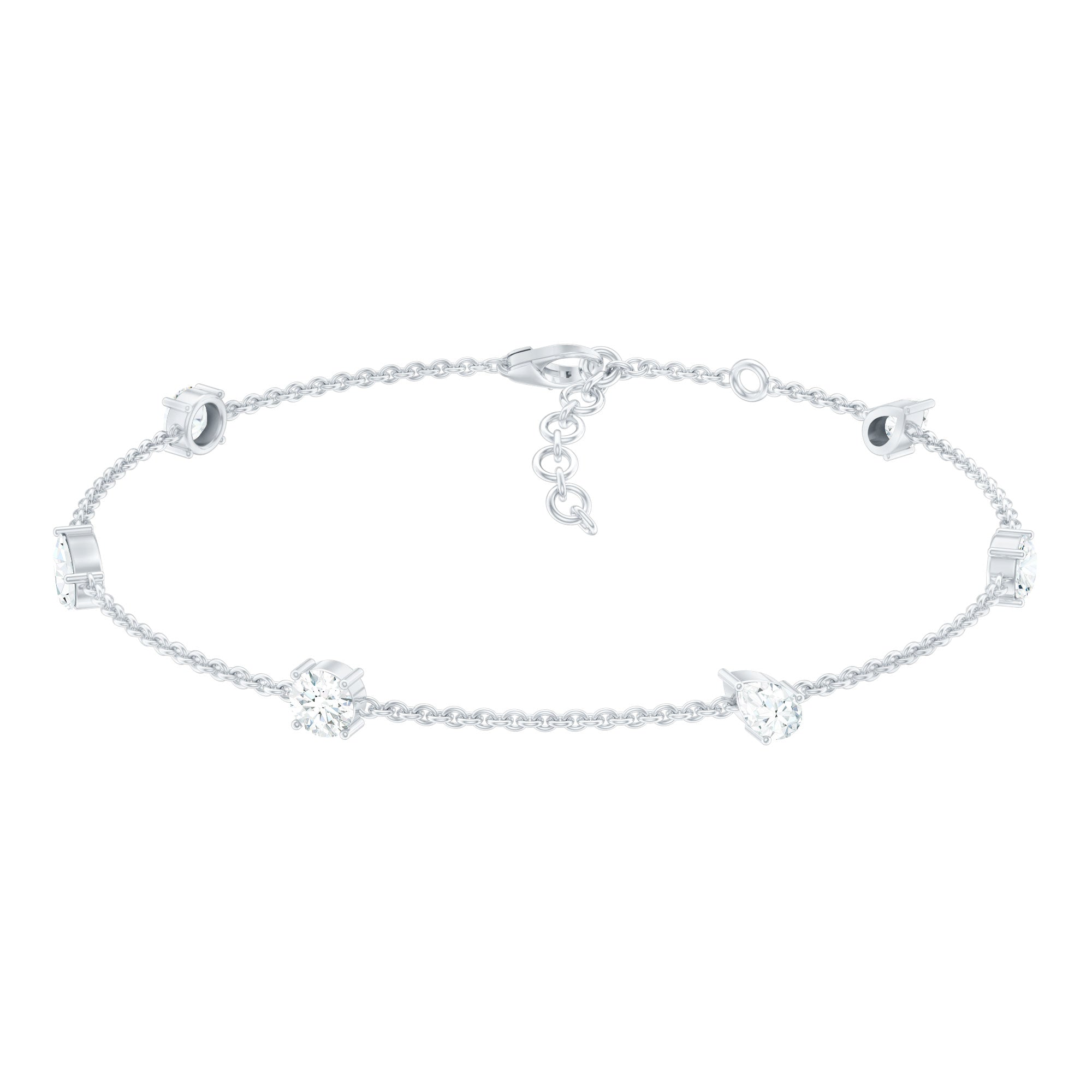 Certified Lab Grown Diamond Stackable Chain Bracelet