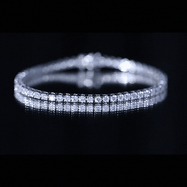Certified Lab Grown Classic Round Diamond Tennis Bracelet Lab - ( EF-VS ) - Rosec Jewels