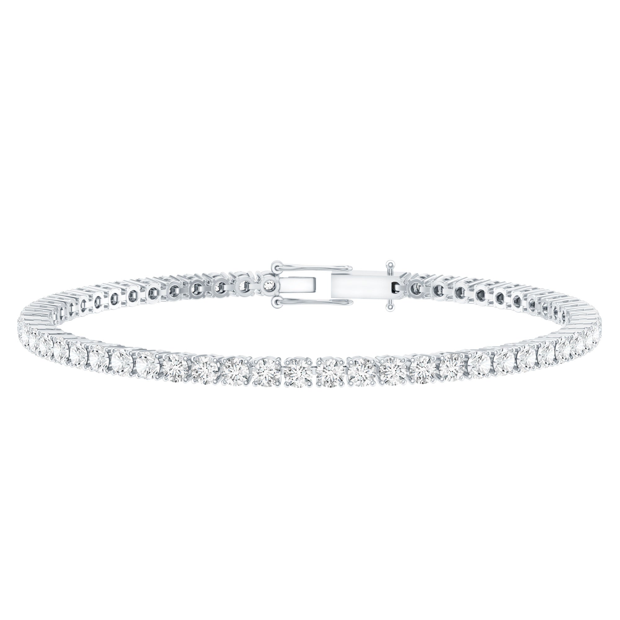 Certified Lab Grown Classic Round Diamond Tennis Bracelet