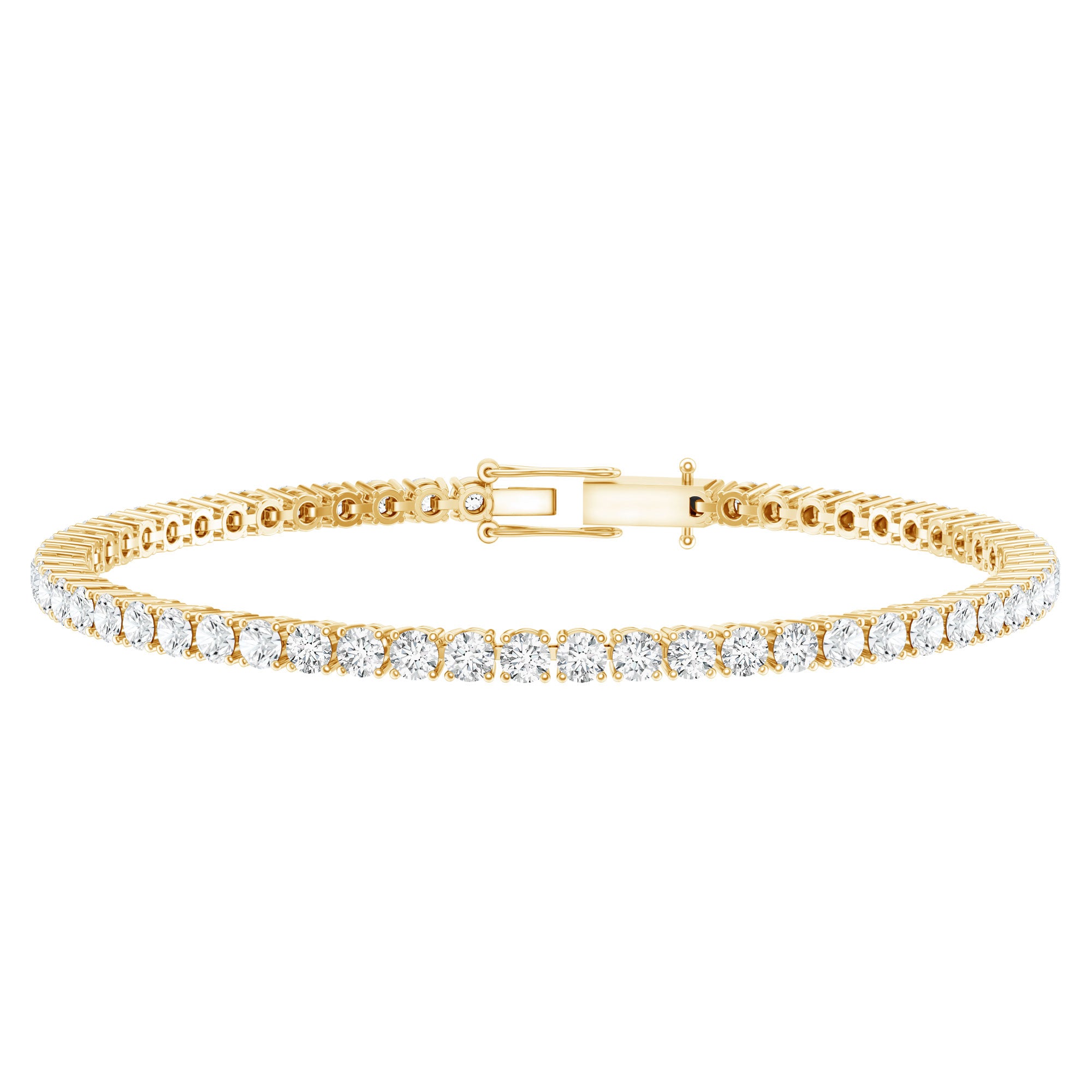 Certified Lab Grown Classic Round Diamond Tennis Bracelet Lab - ( EF-VS ) - Rosec Jewels