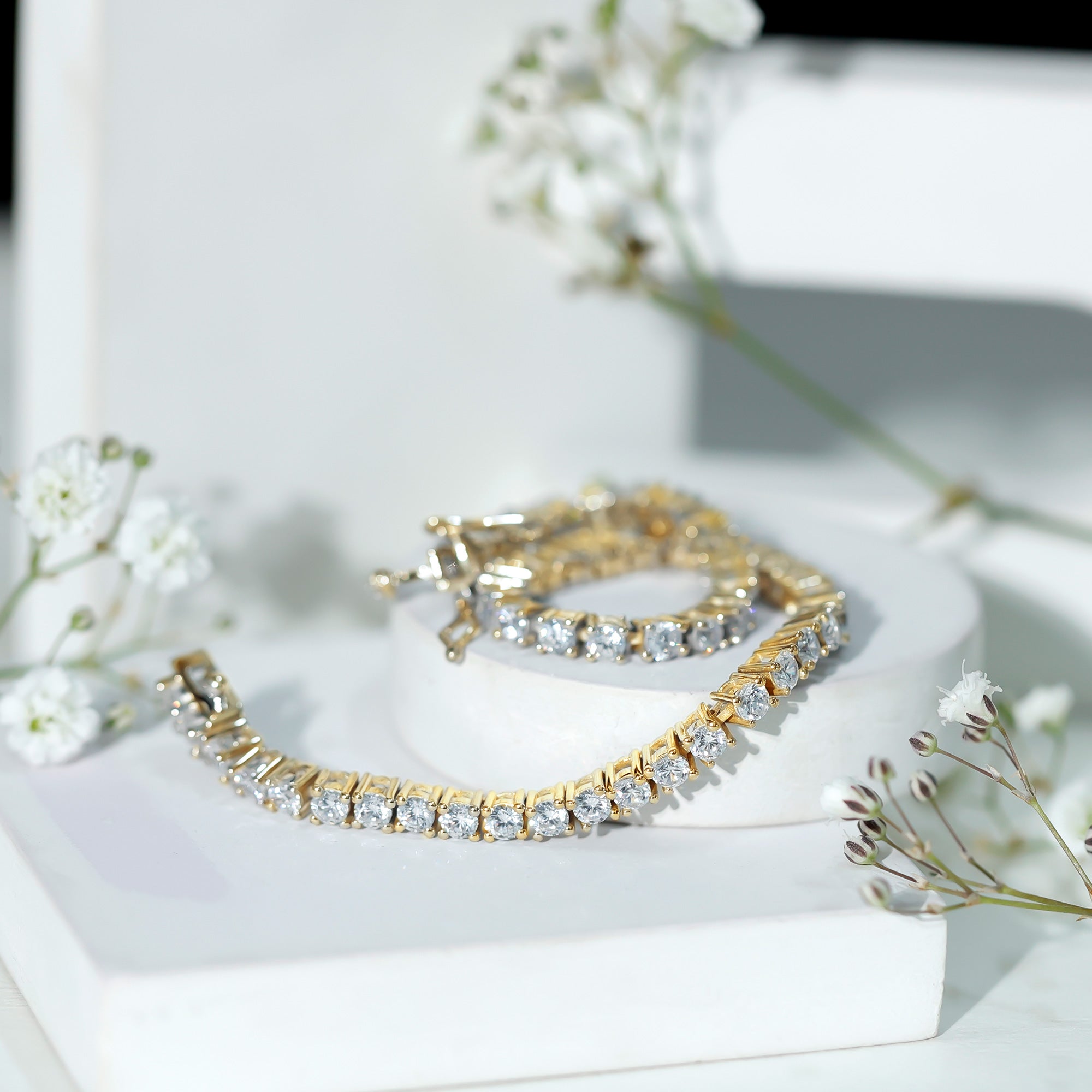 Certified Lab Grown Classic Round Diamond Tennis Bracelet Lab - ( EF-VS ) - Rosec Jewels