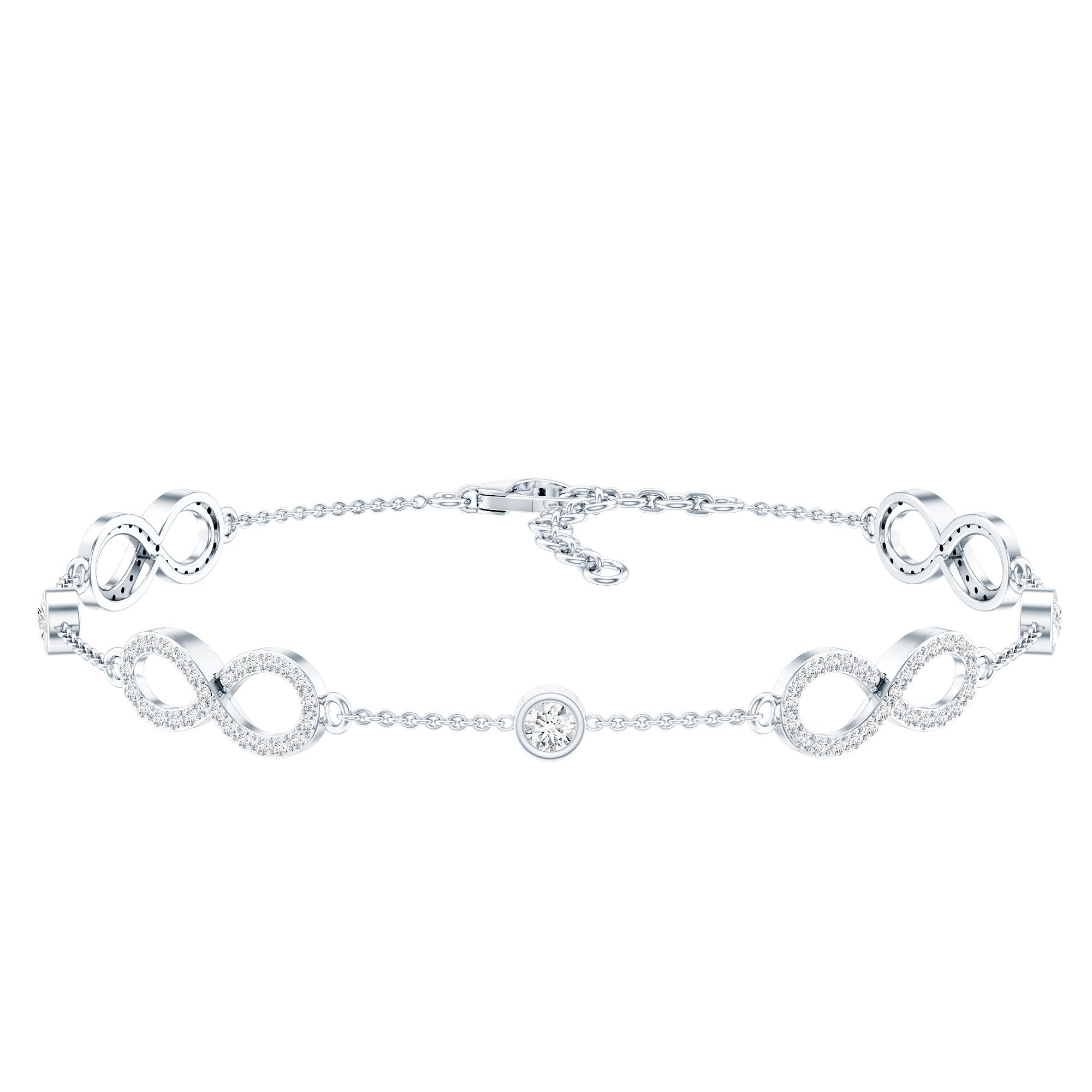 Lab Grown Diamond Infinity Bracelet for Women Lab - ( EF-VS ) - Rosec Jewels