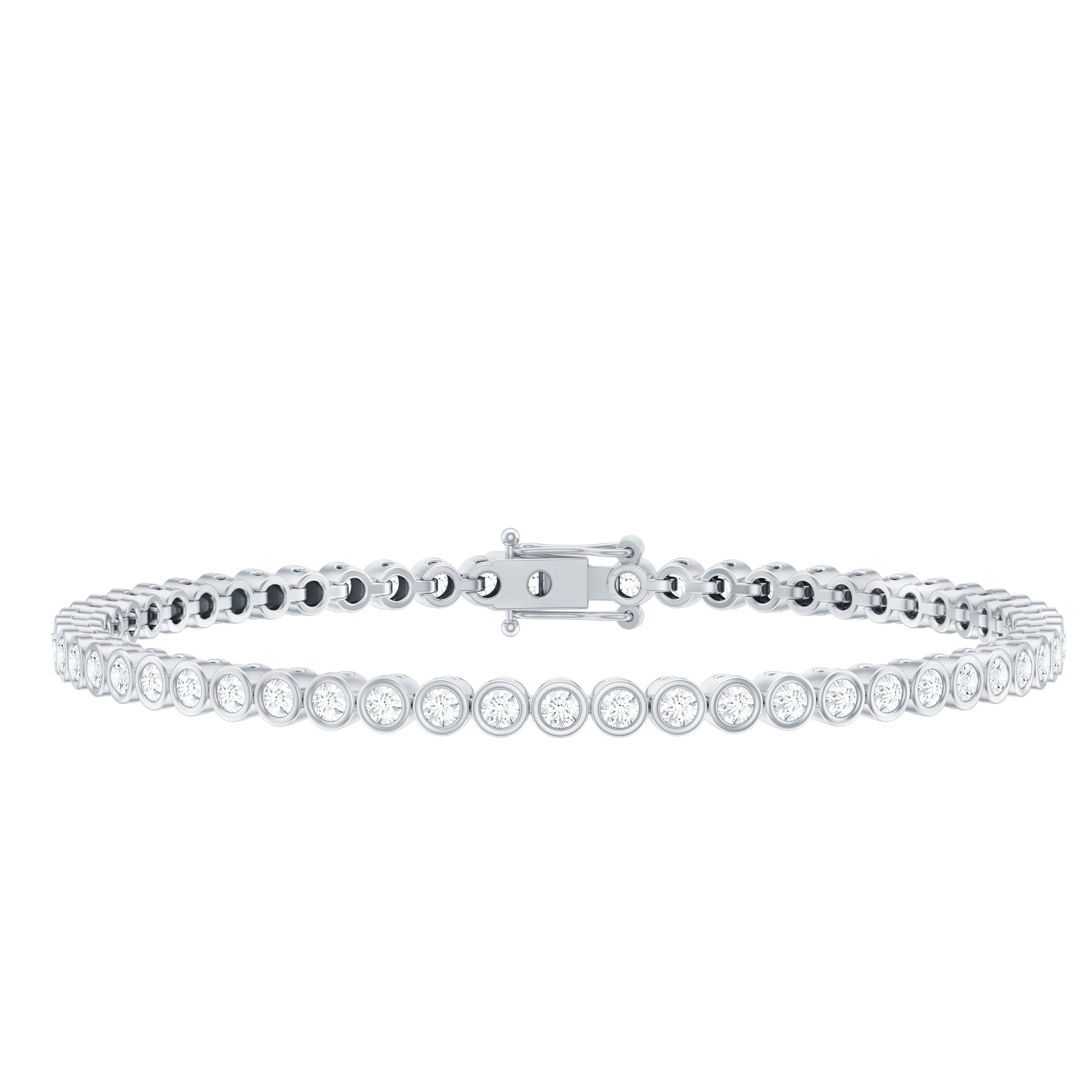 3.50 CT Moissanite Wedding Tennis Bracelet For Bride D-VS1 - Rosec Jewels