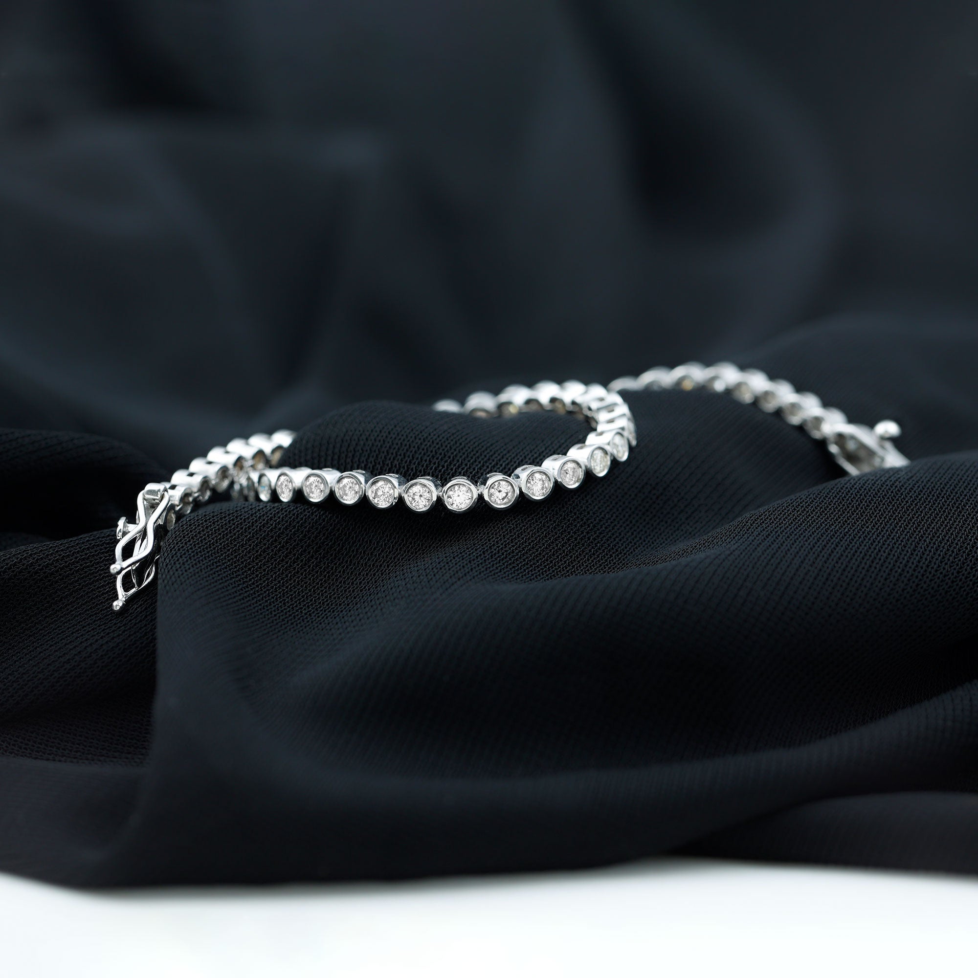 3.50 CT Moissanite Wedding Tennis Bracelet For Bride D-VS1 - Rosec Jewels
