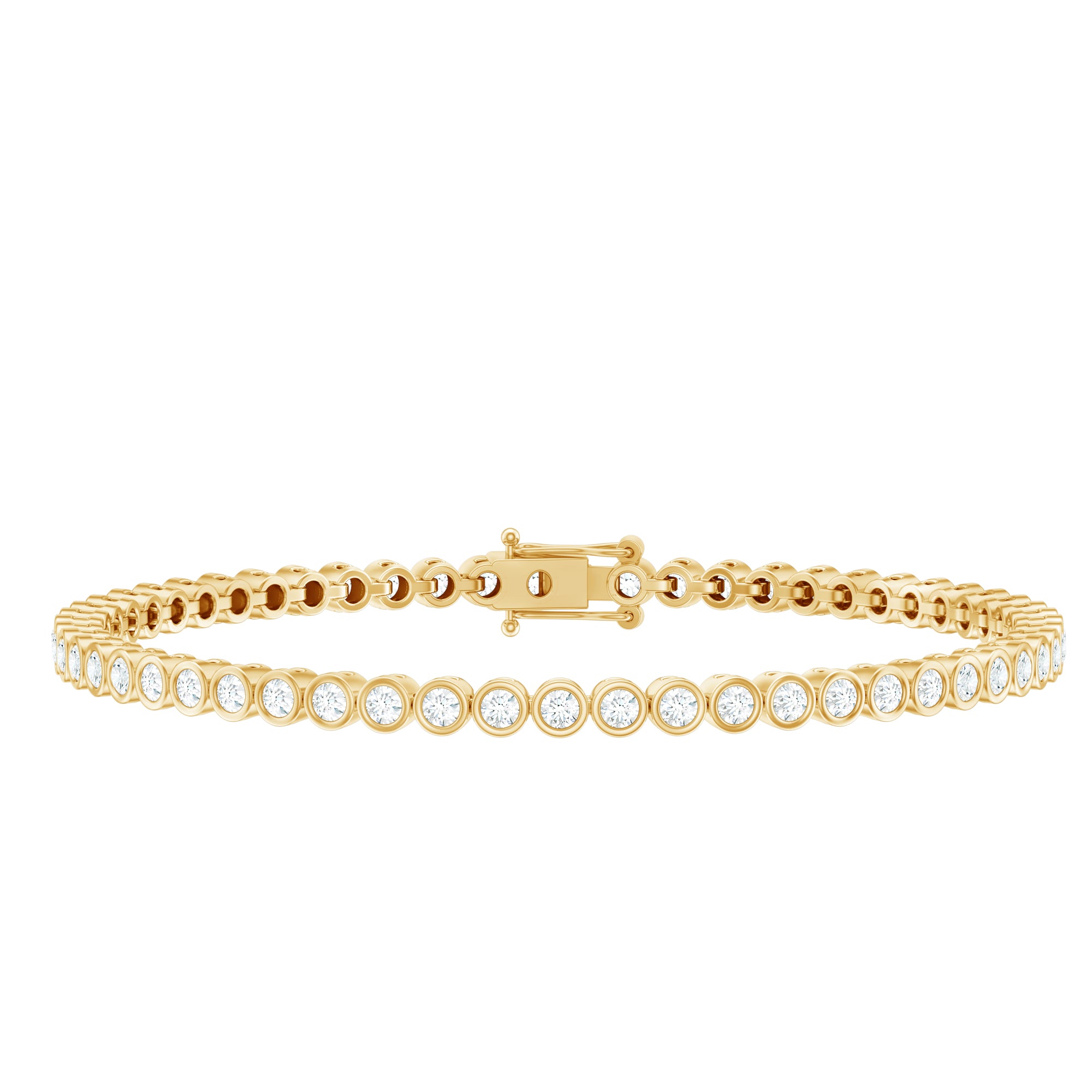 3.50 CT Moissanite Wedding Tennis Bracelet For Bride D-VS1 - Rosec Jewels