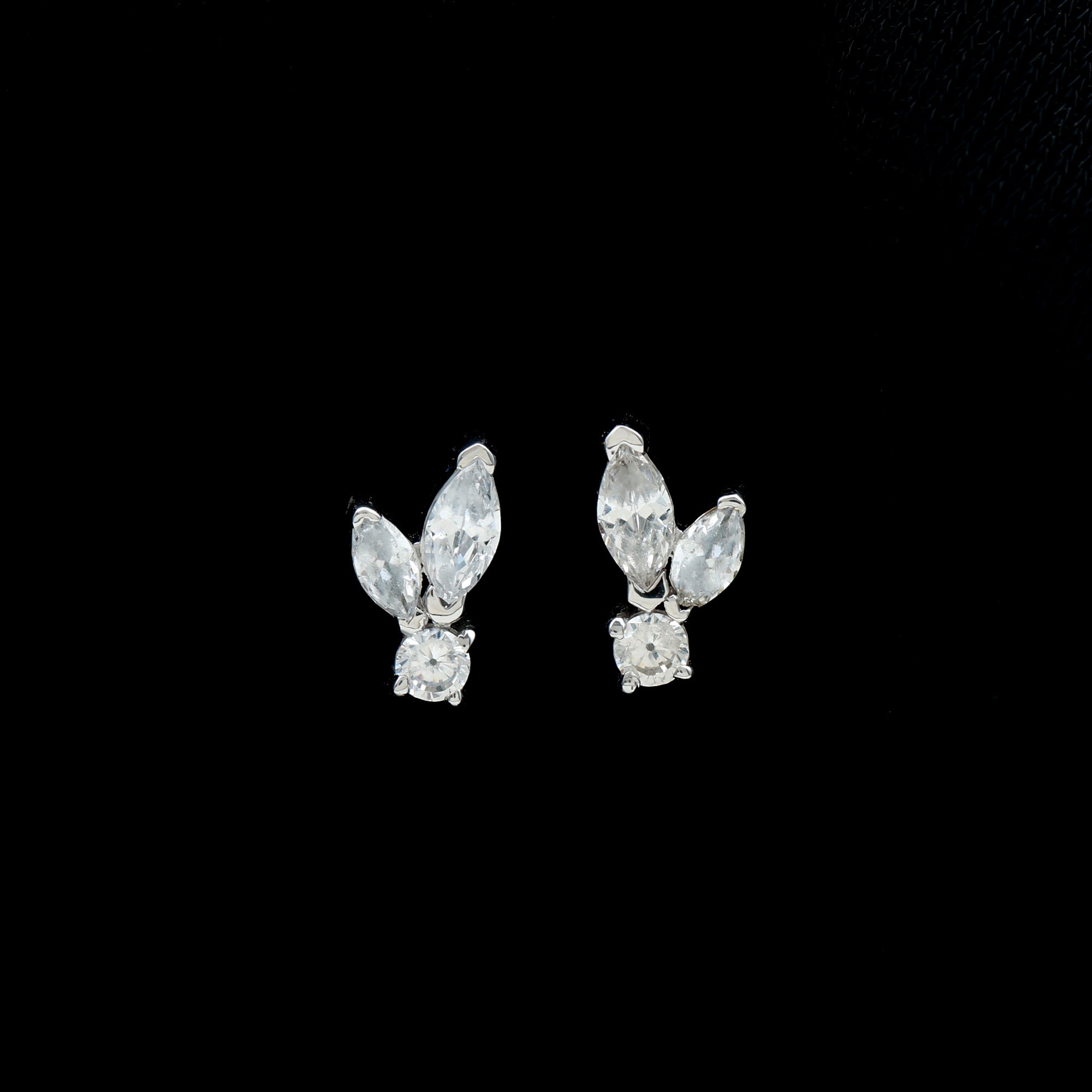 Certified Lab Grown Diamond Everyday Earrings With Screw Back Lab - ( EF-VS ) - Rosec Jewels