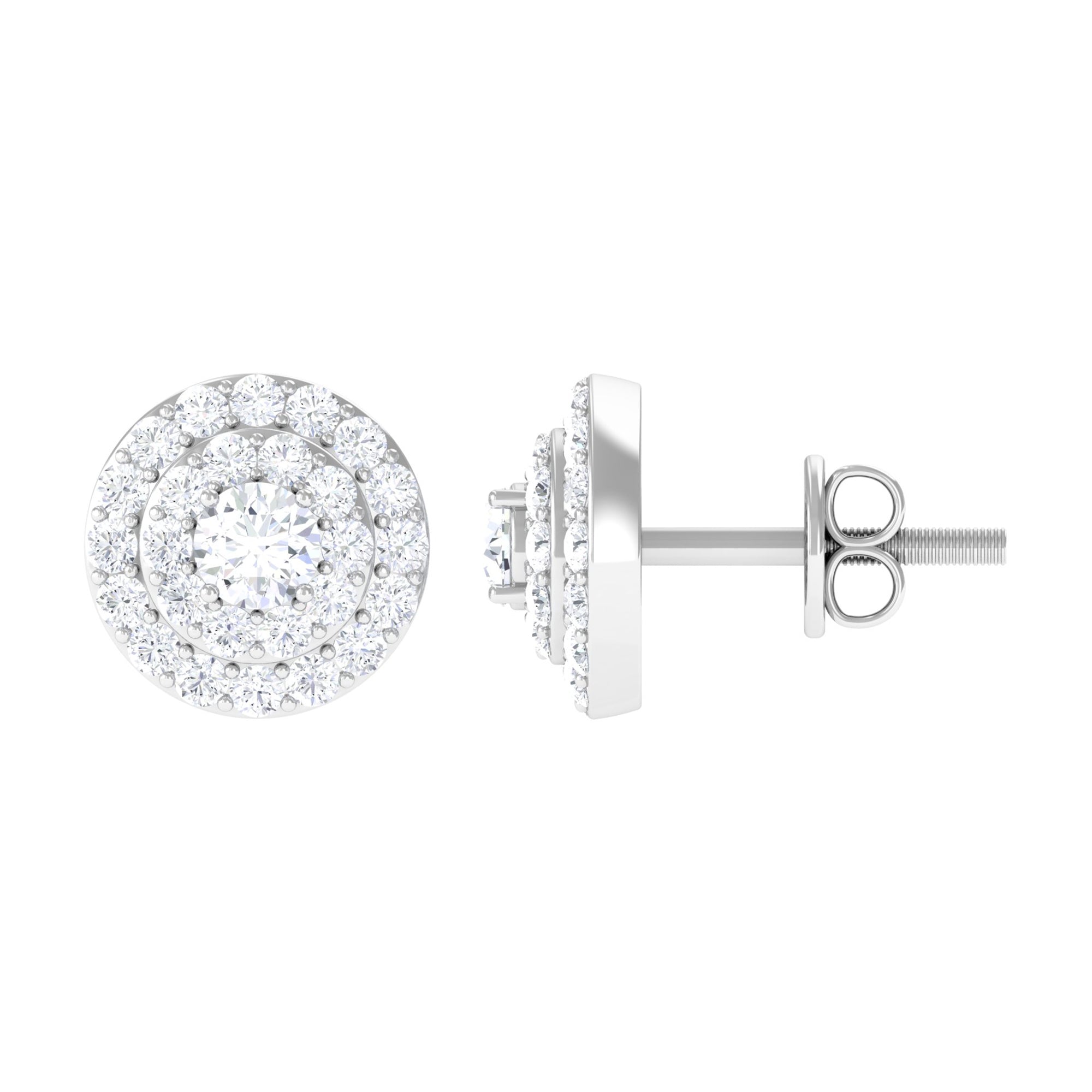 Rosec Jewels-Classic Round Diamond Stud Earrings
