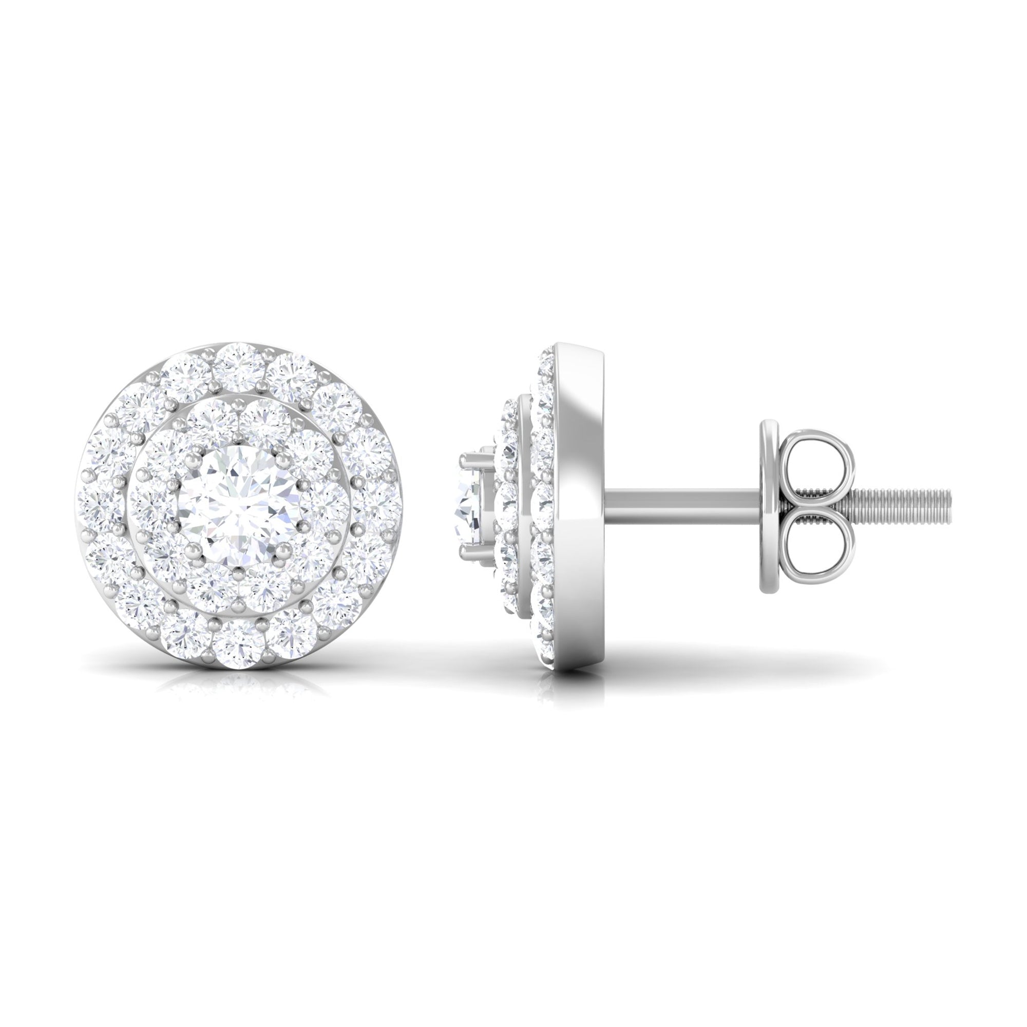 Rosec Jewels-Classic Round Diamond Stud Earrings
