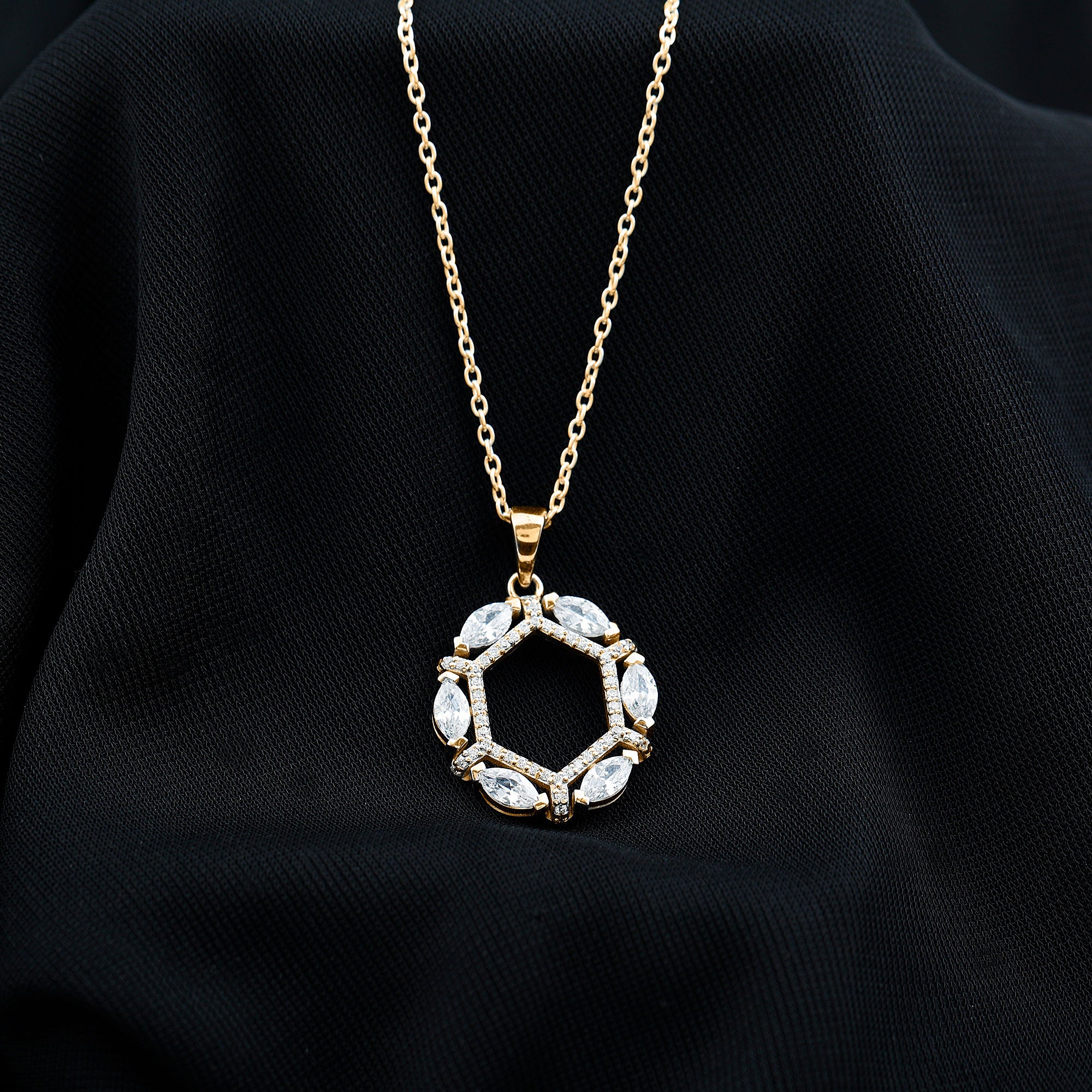 Vintage Style Lab Grown Diamond Wedding Designer Pendant Lab - ( EF-VS ) - Rosec Jewels