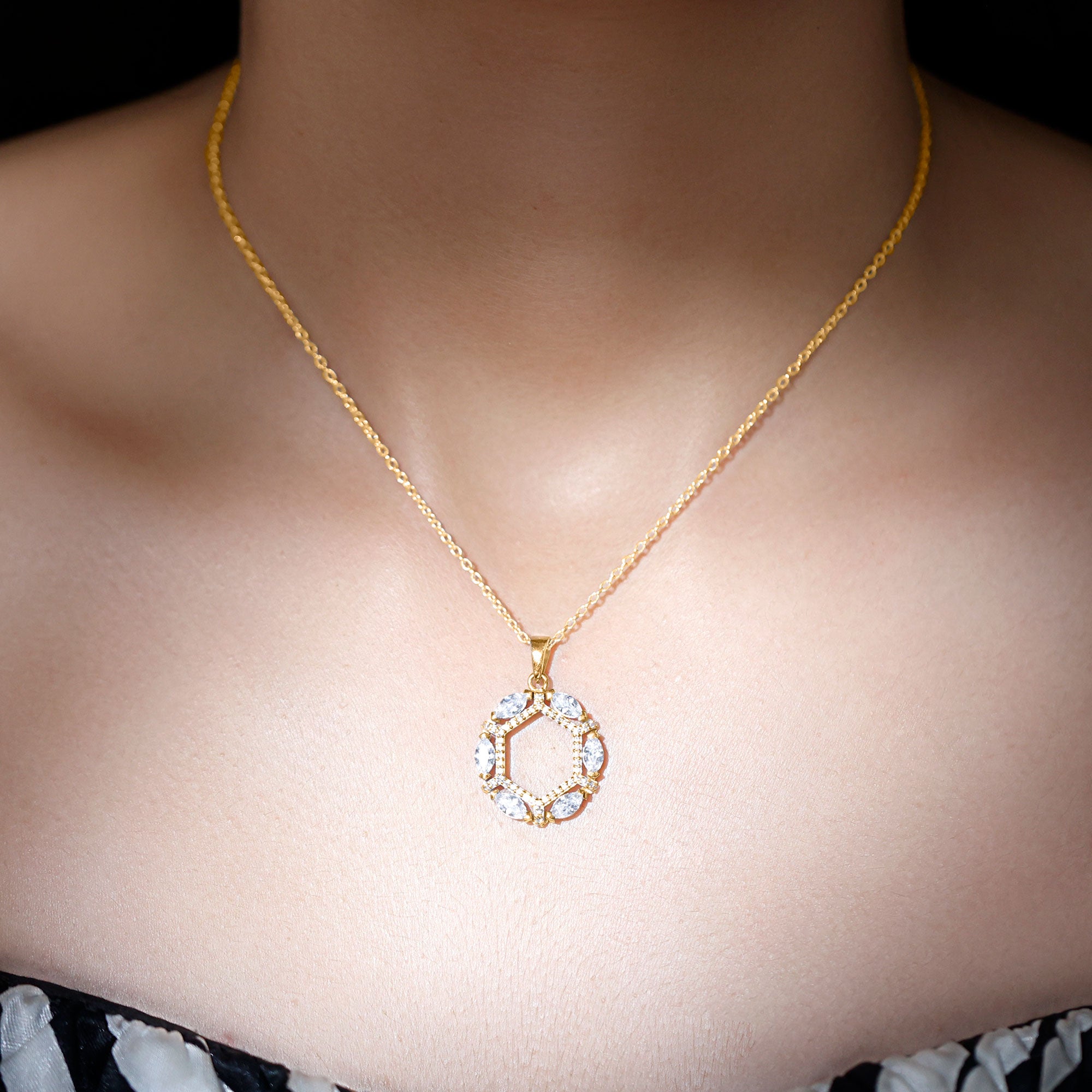 Vintage Style Lab Grown Diamond Wedding Designer Pendant Lab - ( EF-VS ) - Rosec Jewels