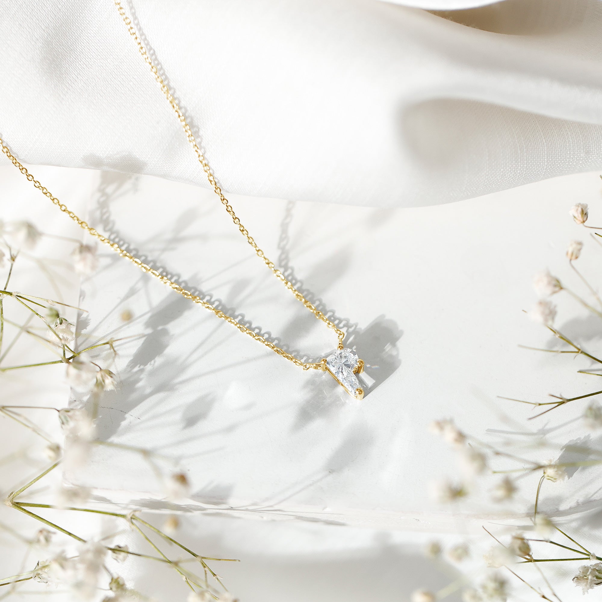 2 Carat Lab Grown Diamond P Initial Necklace with Certificate Lab - ( EF-VS ) - Rosec Jewels