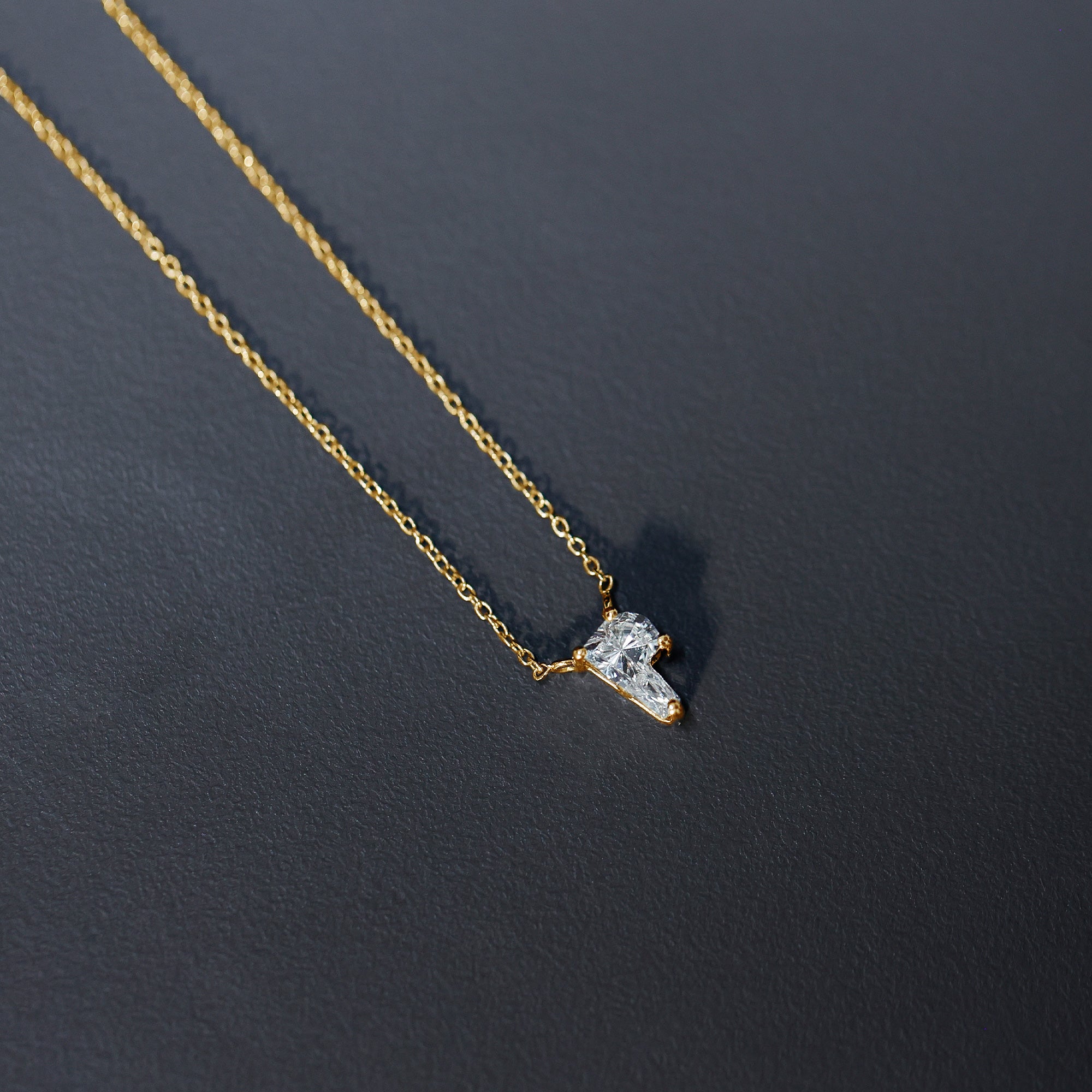 2 Carat Lab Grown Diamond P Initial Necklace with Certificate Lab - ( EF-VS ) - Rosec Jewels