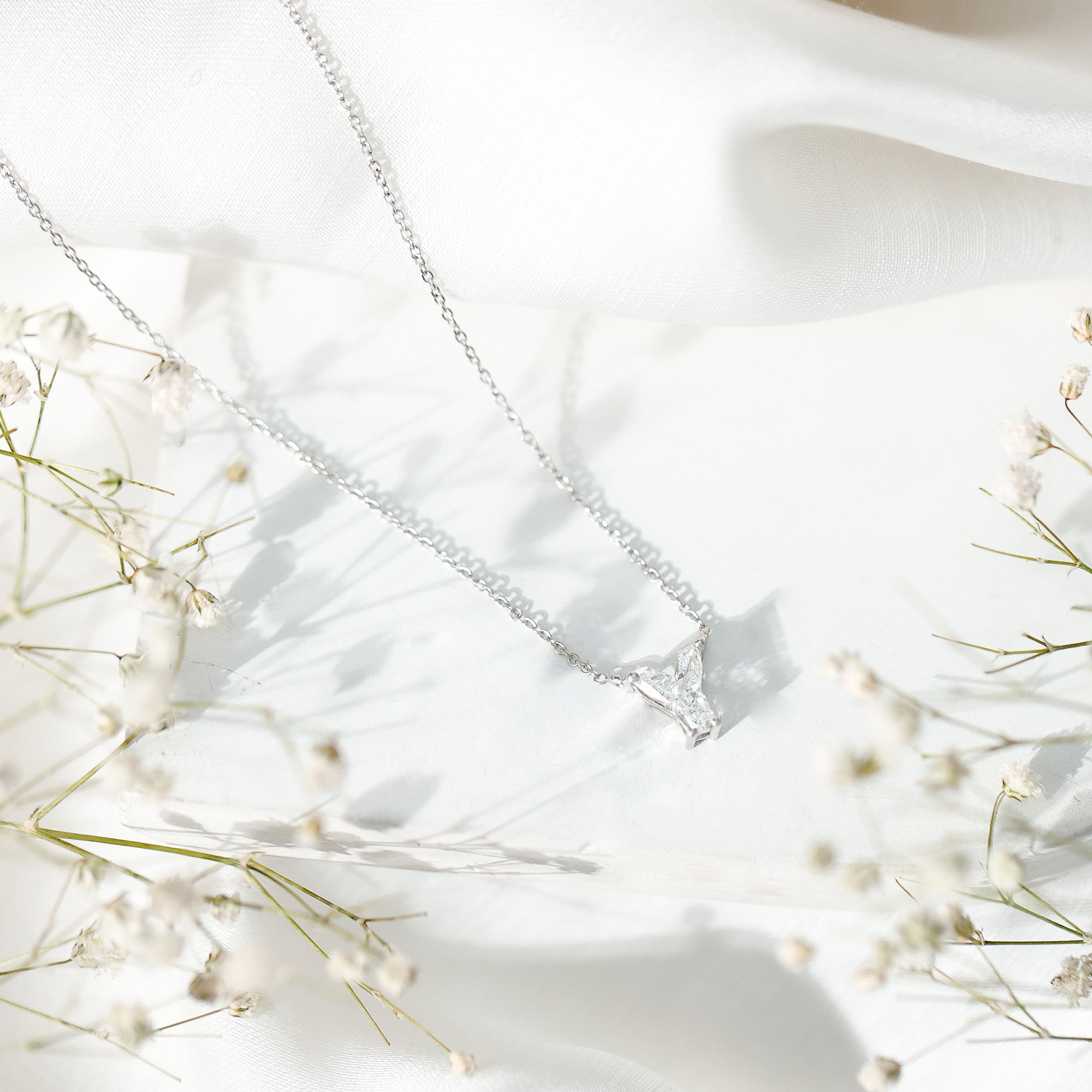 Rosec Jewels-Fancy 2 Carat Lab Created Diamond Letter Y Necklace with Chain