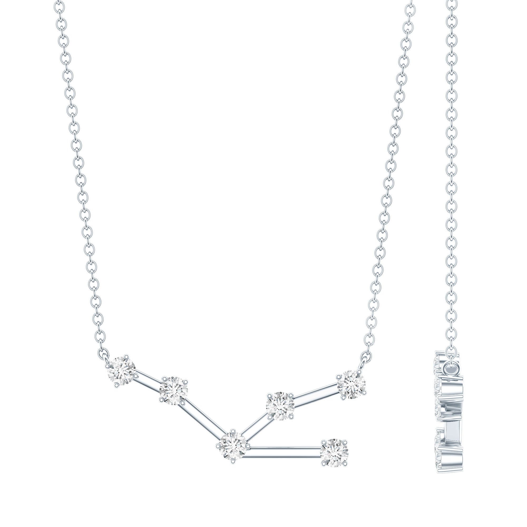 Moissanite sterrenbeeld Stier sterrenbeeld ketting