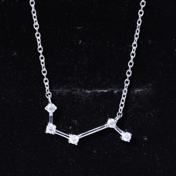 Moissanite Aries Constellation Necklace for Women D-VS1 - Rosec Jewels