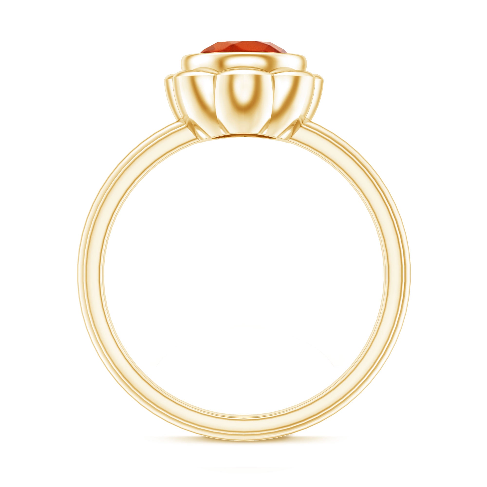 Rosec Jewels-1.5 Carat Real Fire Opal Flower Engagement Ring