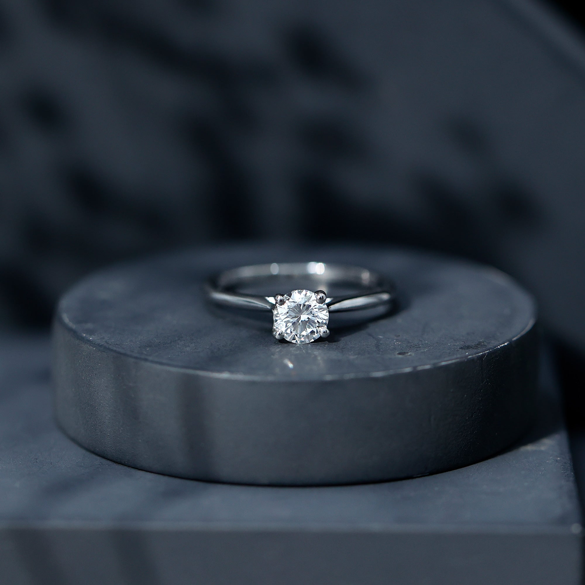 1 CT Lab Grown Diamond Solitaire Engagement Ring with IGI Certificate Lab - ( E-VS1 ) - Rosec Jewels