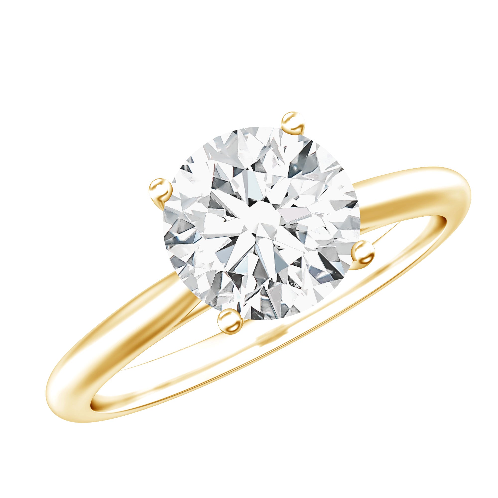 3 Carat IGI Certified Lab Grown Diamond Solitaire Engagement Ring Lab - ( E-VS1 ) - Rosec Jewels