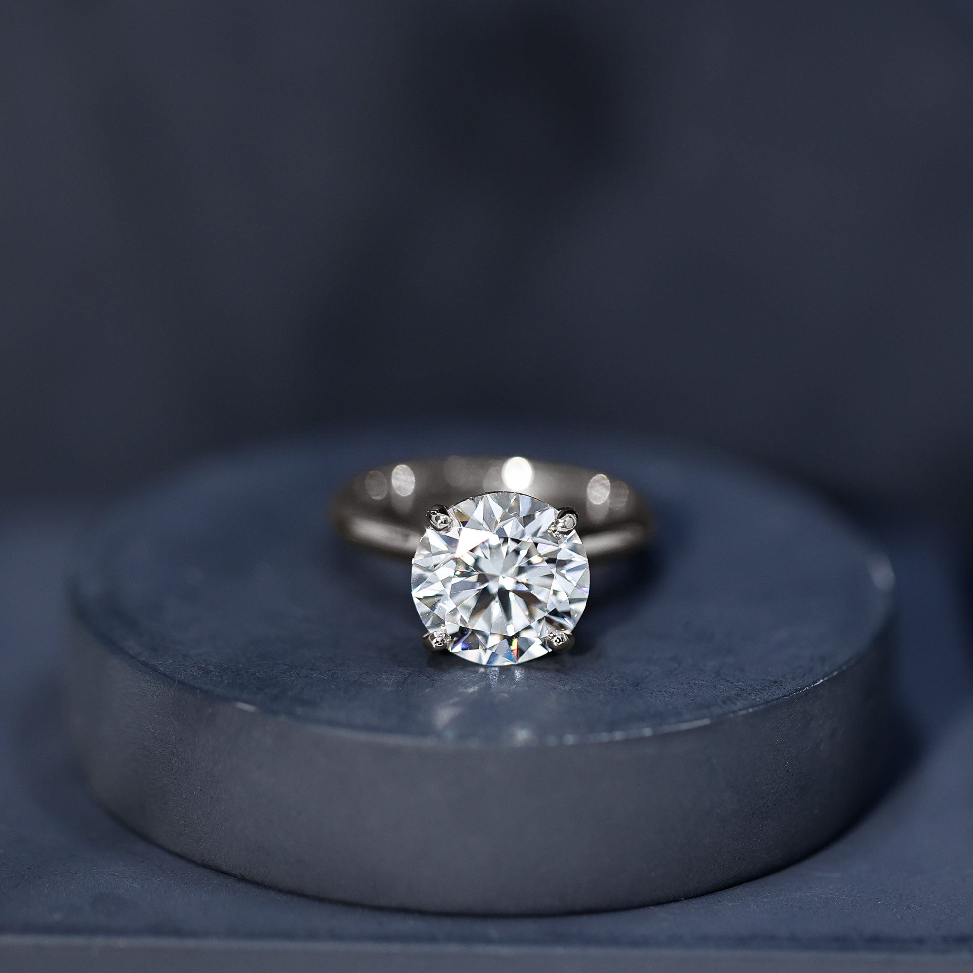 Lab Grown Diamond 5 Carat Engagement Ring with IGI Certificate Lab - ( E-VS1 ) - Rosec Jewels