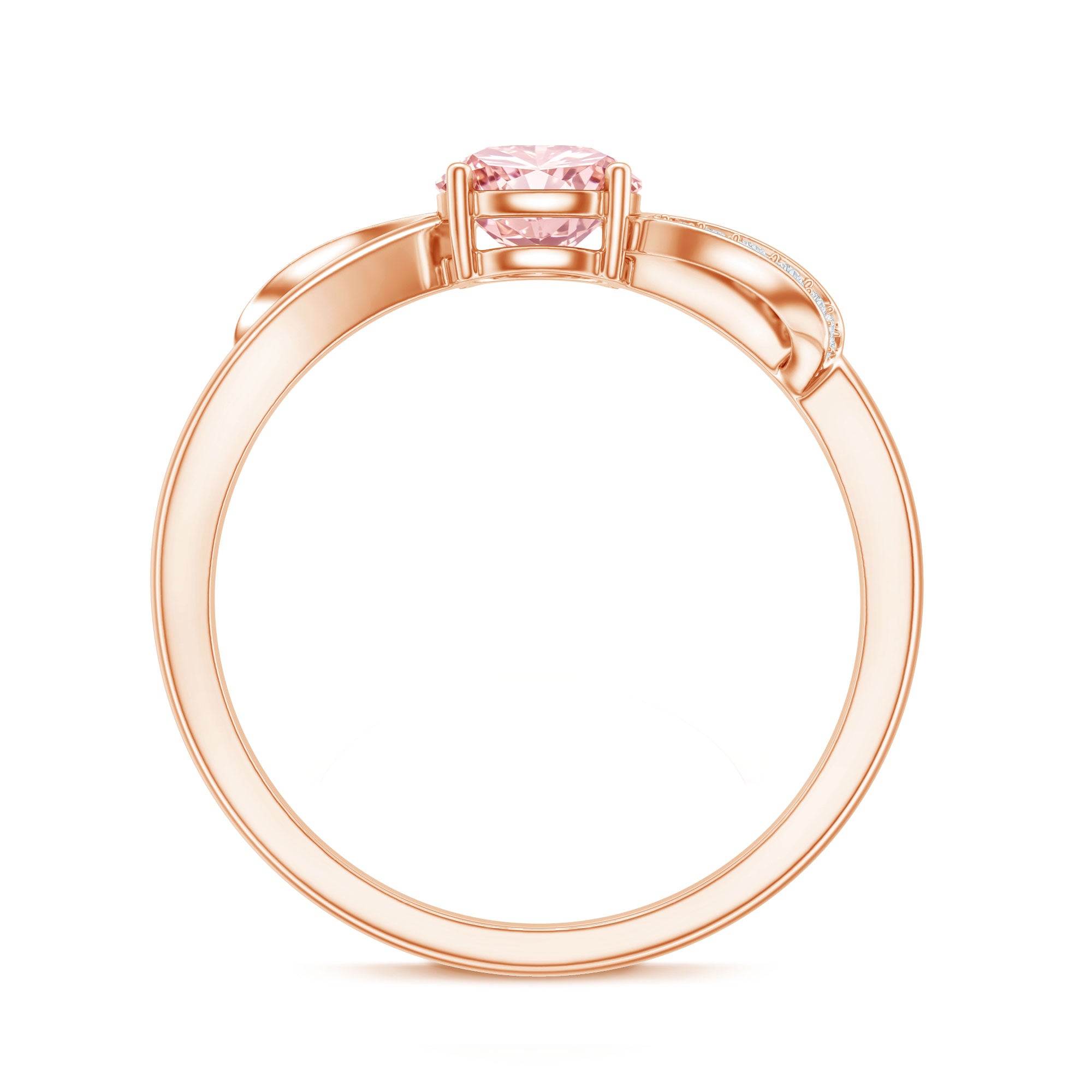 IGI Certified Lab Grown Pink Diamond Classic Engagement Ring E-VS1 - Rosec Jewels