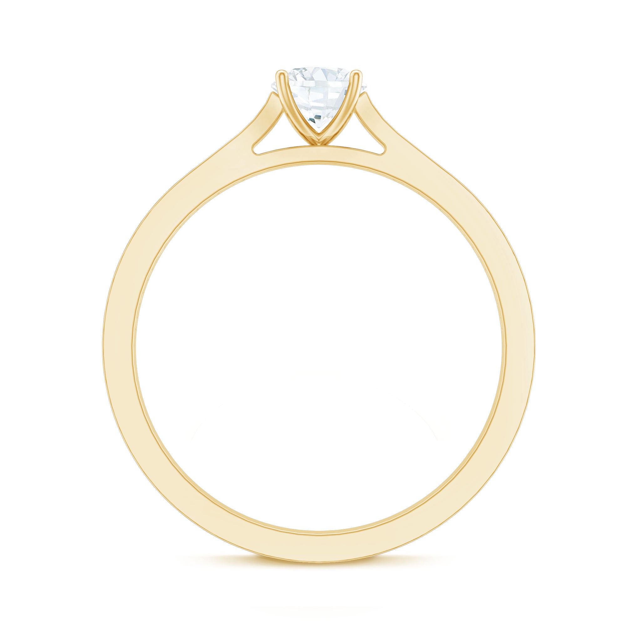 Certified Natural Diamond Promise Ring Natural - ( HI-SI ) - Rosec Jewels