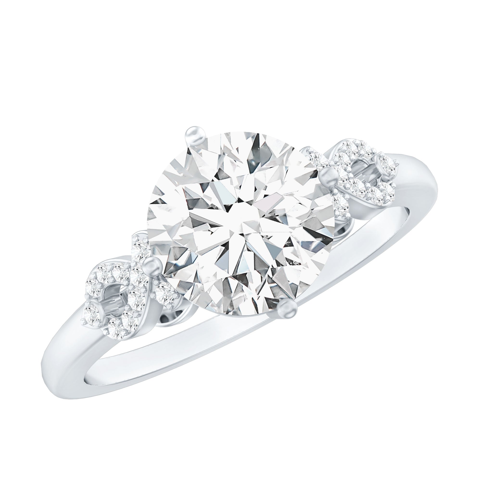 Rosec Jewels-Certified 2 Carat Lab Grown Diamond Solitaire Engagement Ring