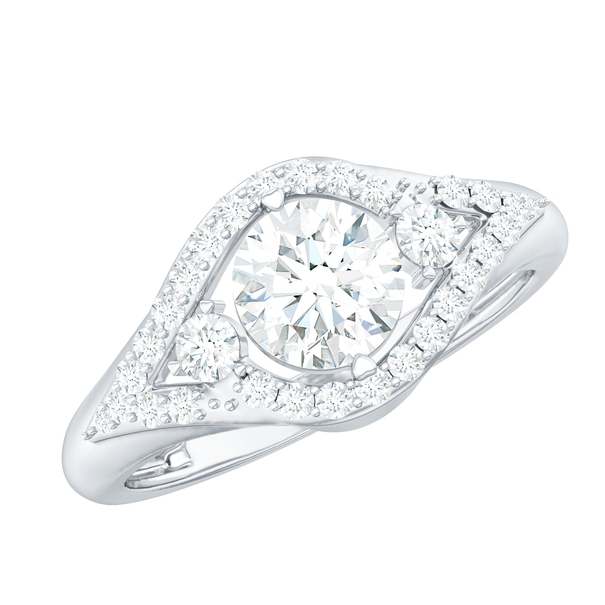 Certified 6 MM Lab Grown Diamond Classic Engagement Ring