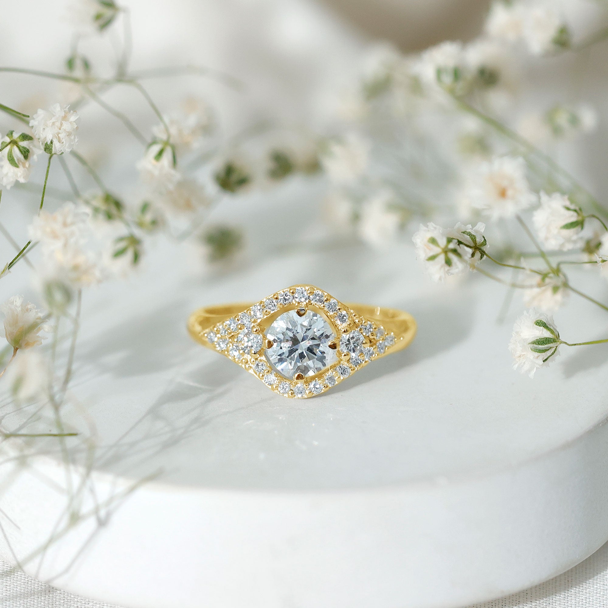 Rosec Jewels-Certified 6 MM Lab Grown Diamond Classic Engagement Ring