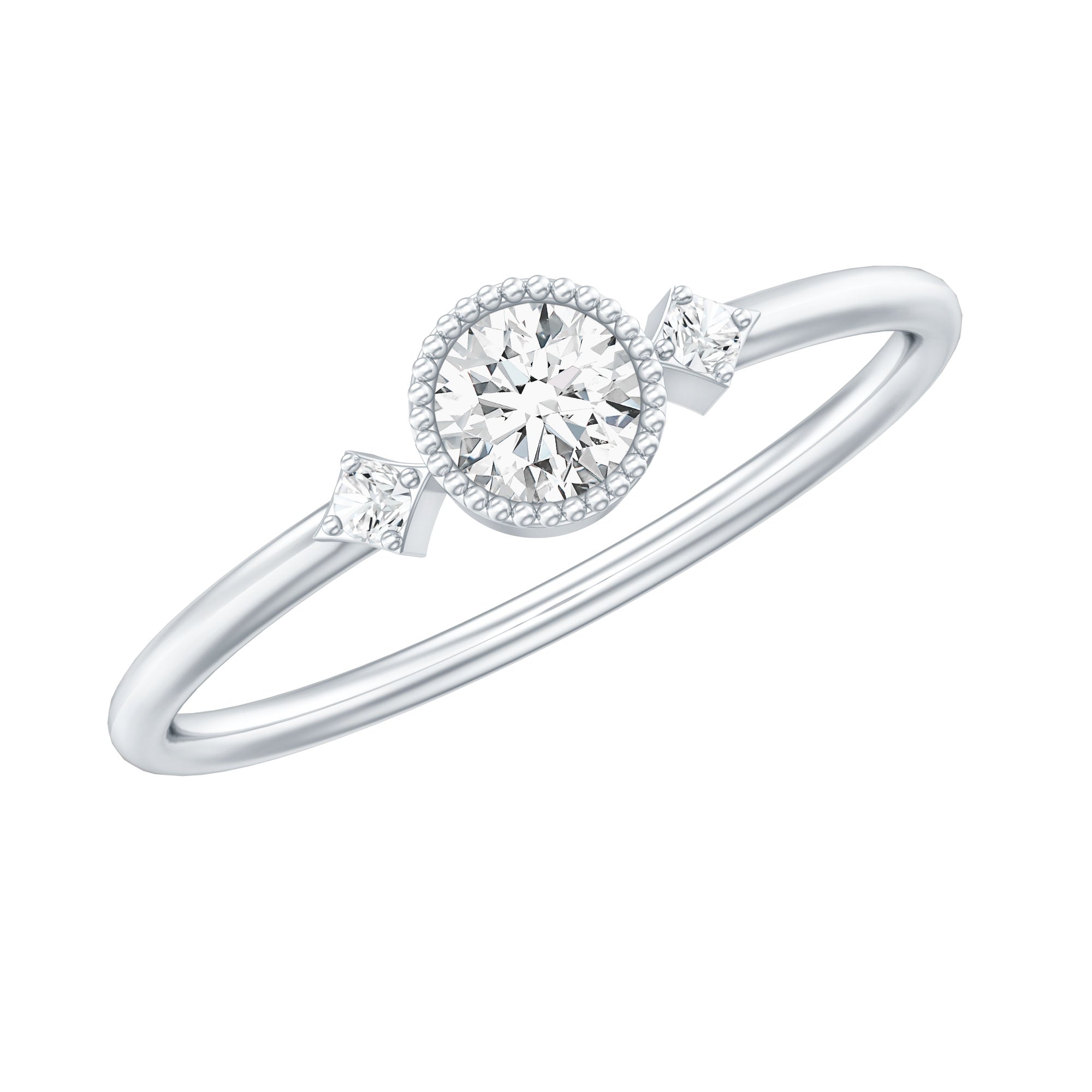 Certified Lab Grown Diamond Solitaire Promise Ring