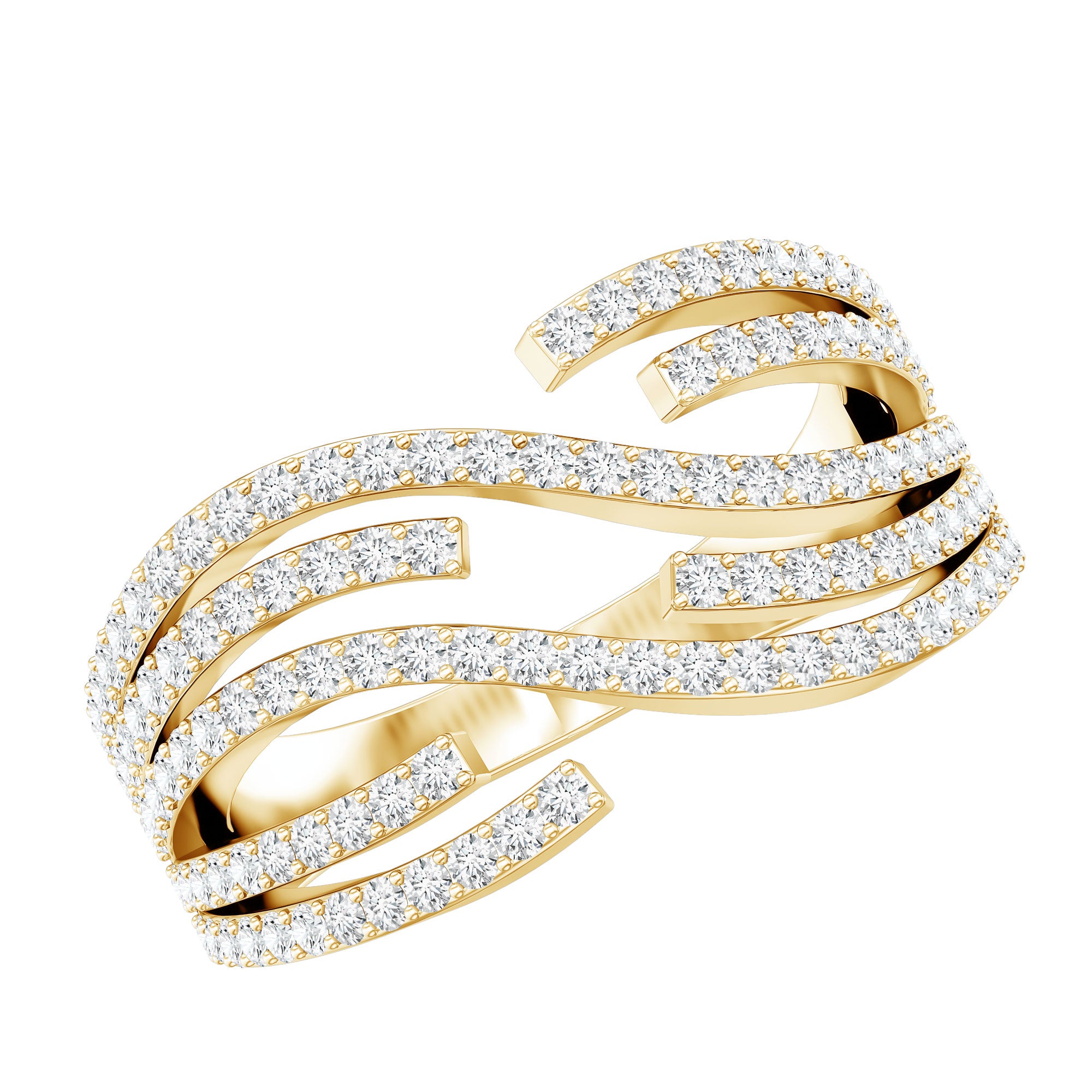 Certified Lab Grown Diamond Wide Wedding Band Lab - ( EF-VS ) - Rosec Jewels