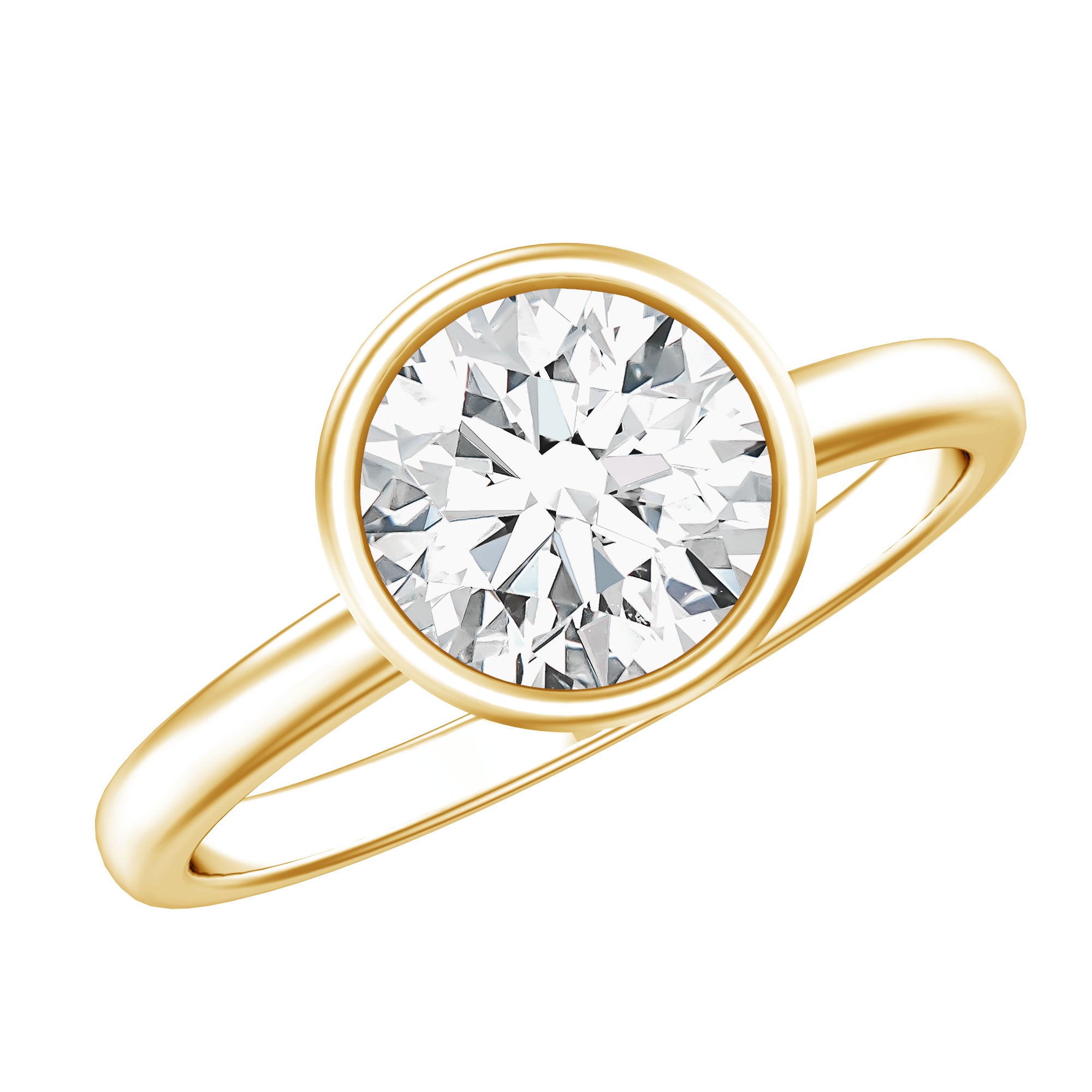 2 CT IGI Certified Lab Grown Diamond Solitaire Engagement Ring Lab - ( E-VS1 ) - Rosec Jewels