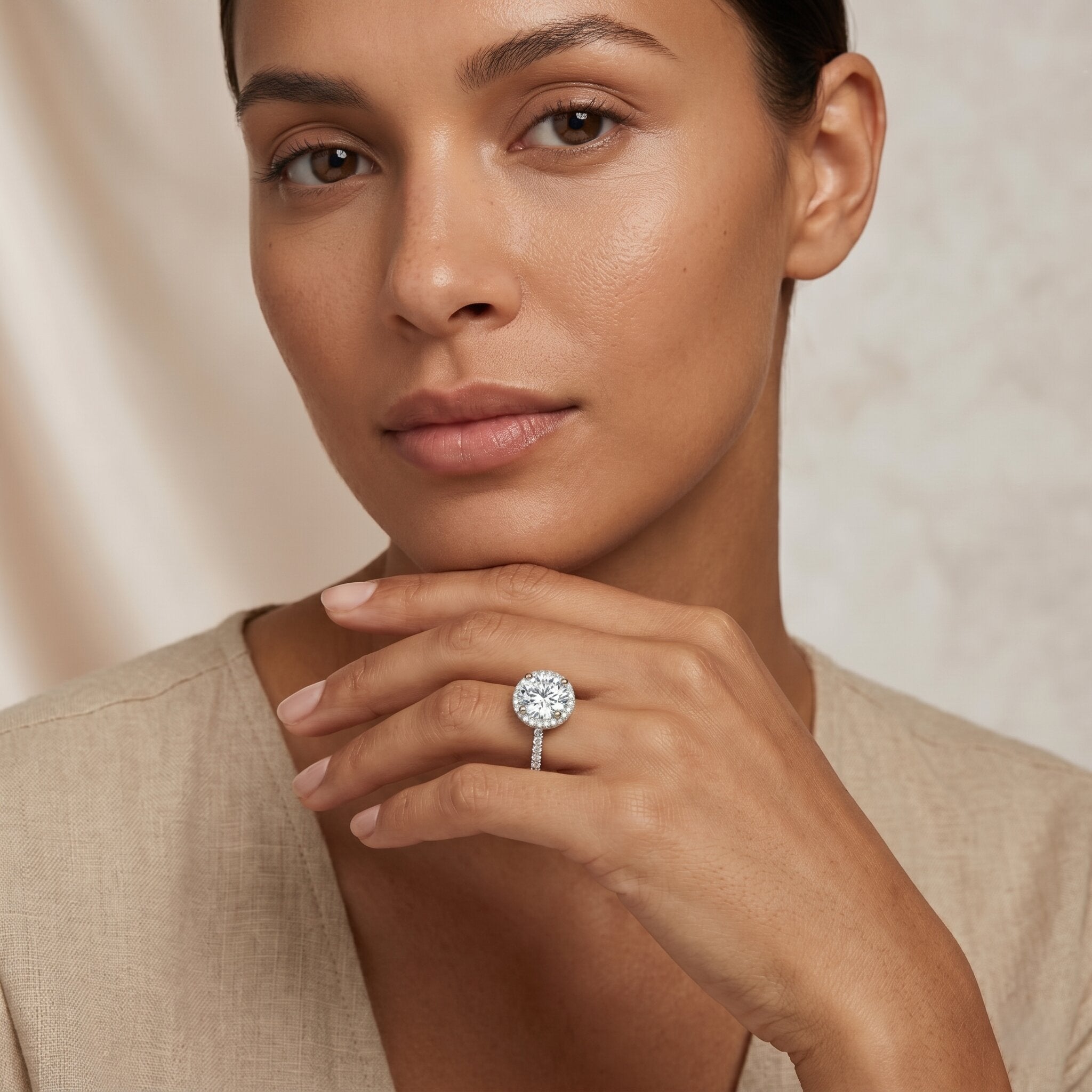 3 Carat IGI Certified Lab Grown Diamond Engagement Ring Lab - ( E-VS1 ) - Rosec Jewels