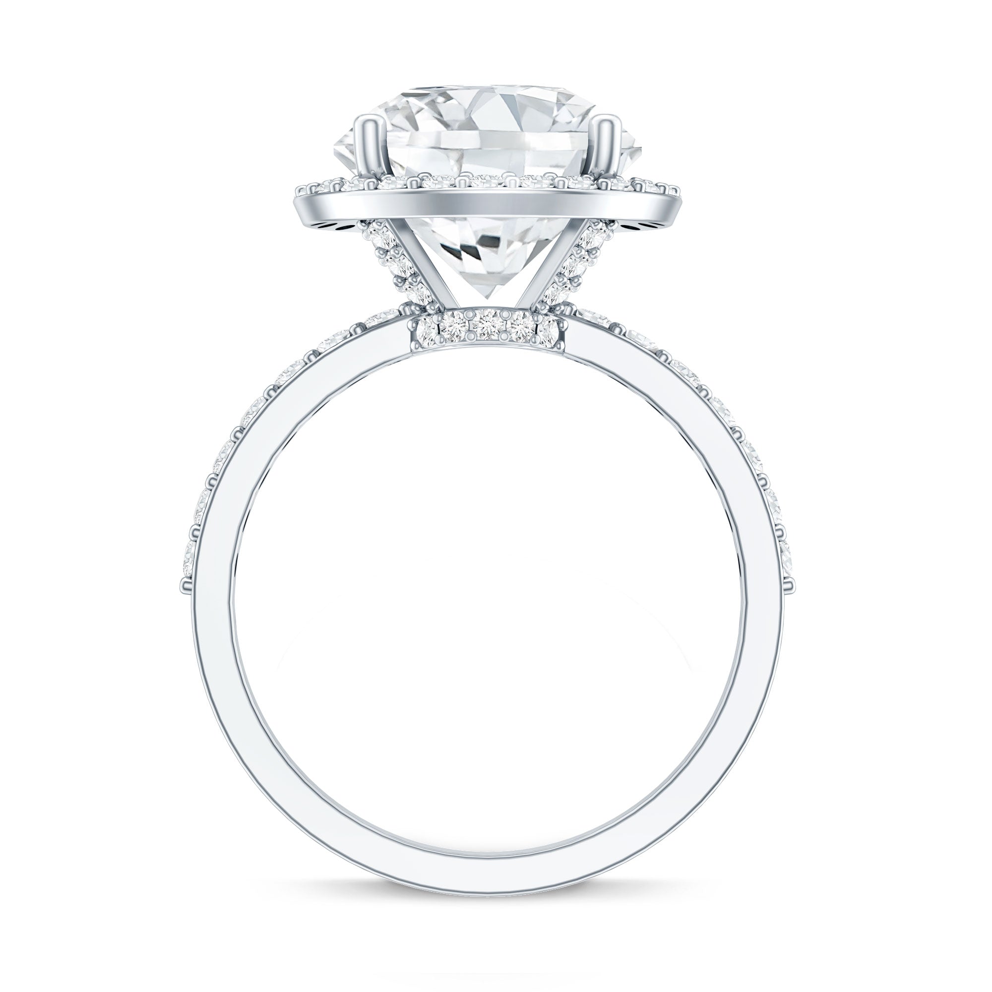 Rosec Jewels-4 Carat Lab Grown Diamond Cocktail Engagement Ring with IGI Certificate