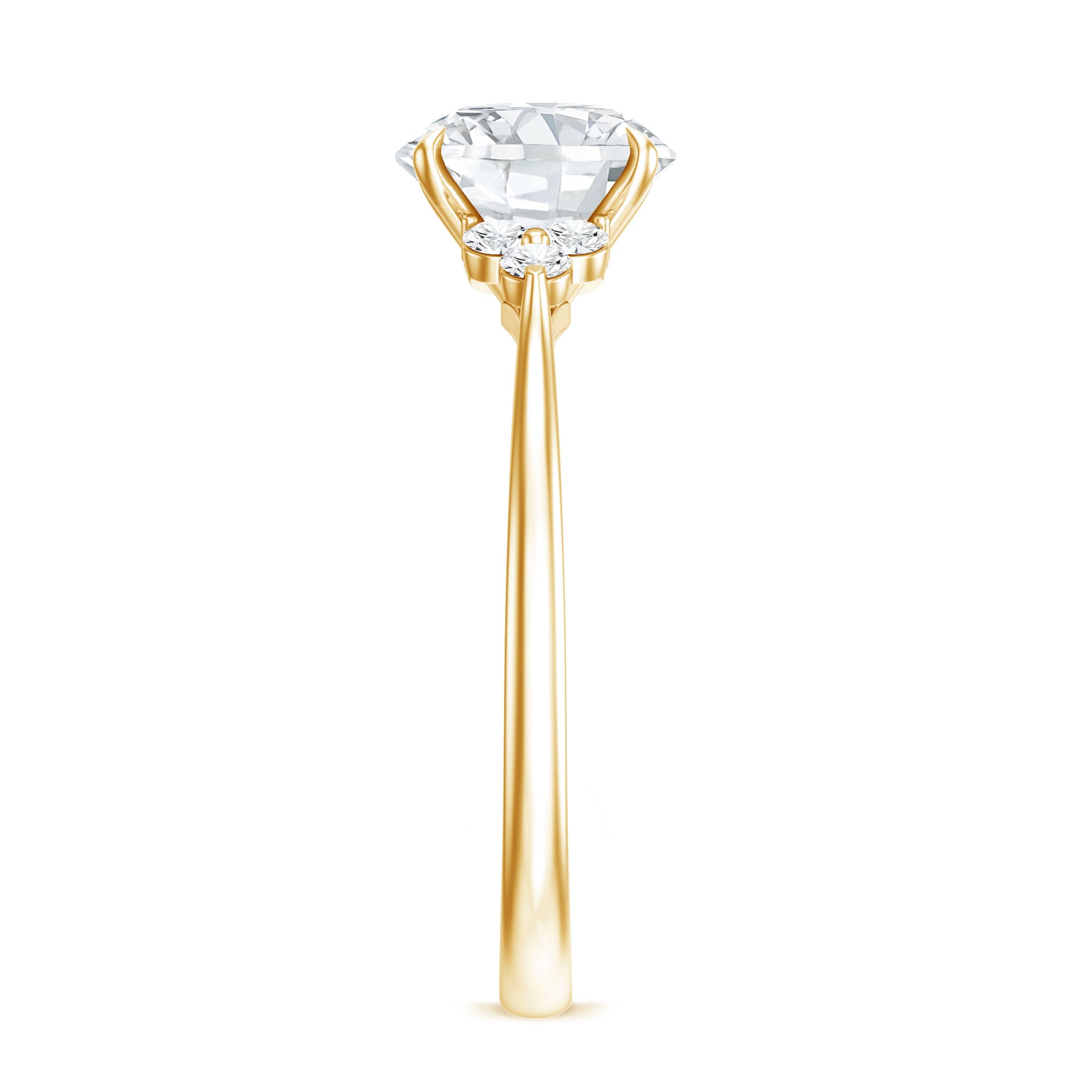 Rosec Jewels-2 Carat Lab Grown Diamond Solitaire Engagement Ring for Women