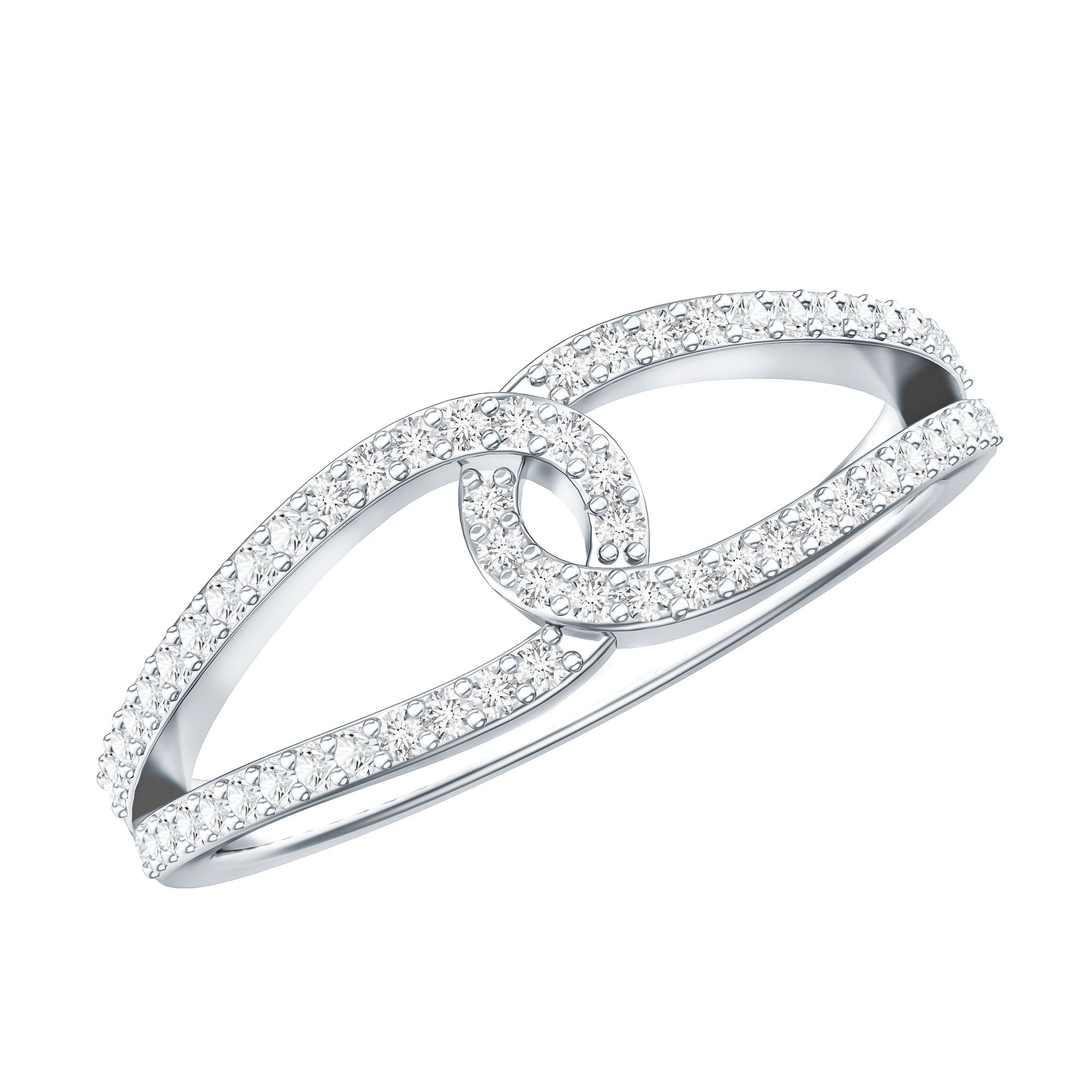 Certified Real Diamond Anniversary Ring for Women Natural - ( HI-SI ) - Rosec Jewels