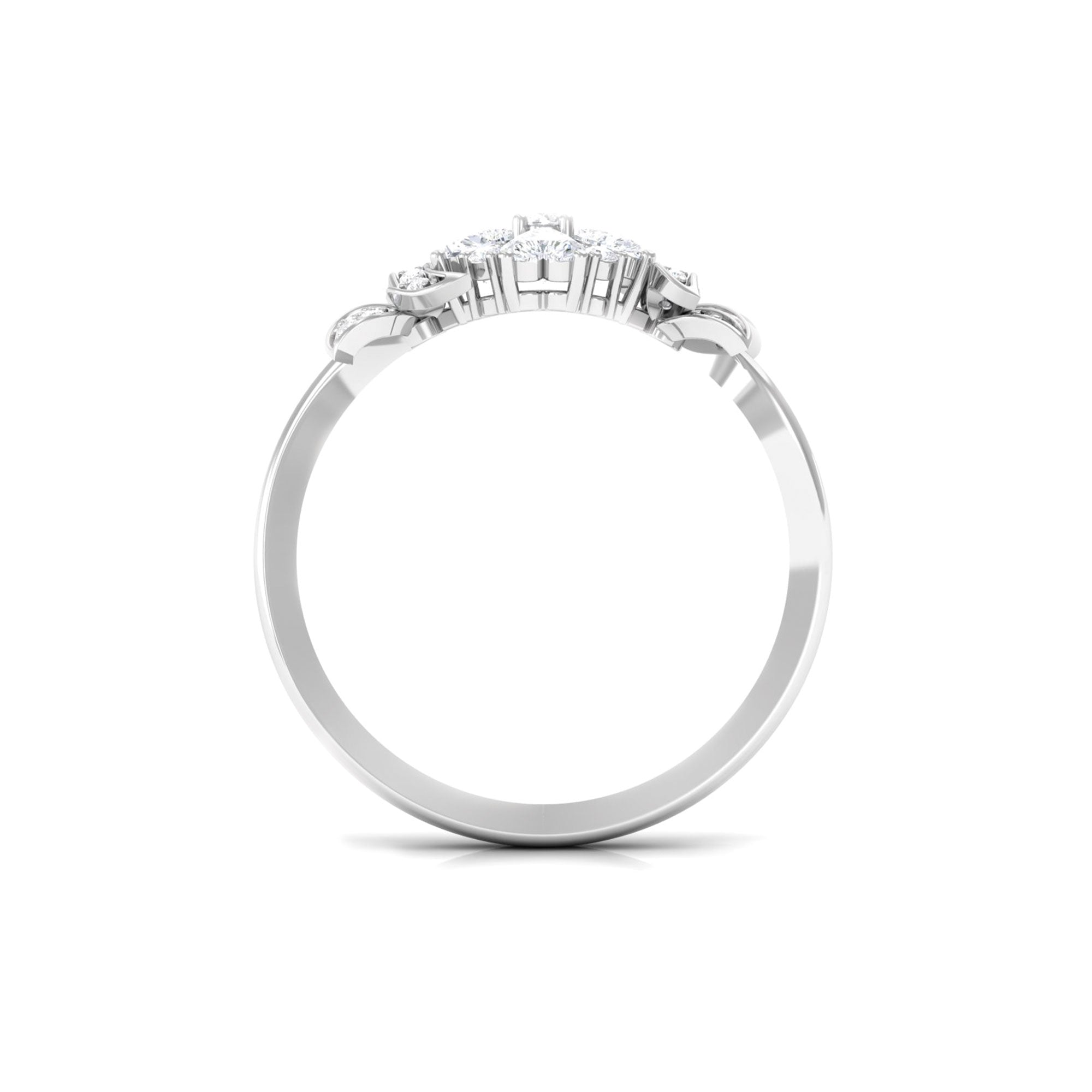 Rosec Jewels-Nature Inspired Diamond Engagement Ring for Women
